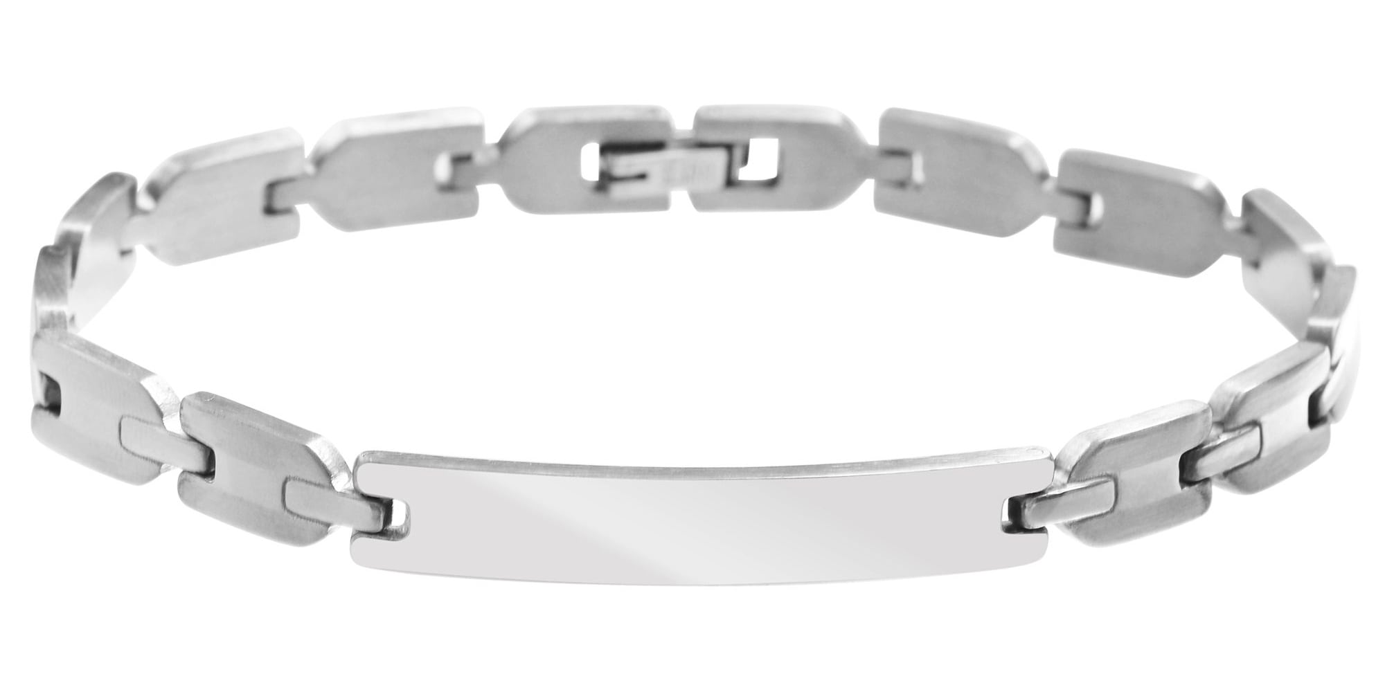 ADELIA ́S Damen Gliederarmband "Armband – Gliederarmband aus Edelstahl 21 cm", 21cm, Edelstahl, silber, Edelstahl, Armbänder, Perfekt als Geschenk zum