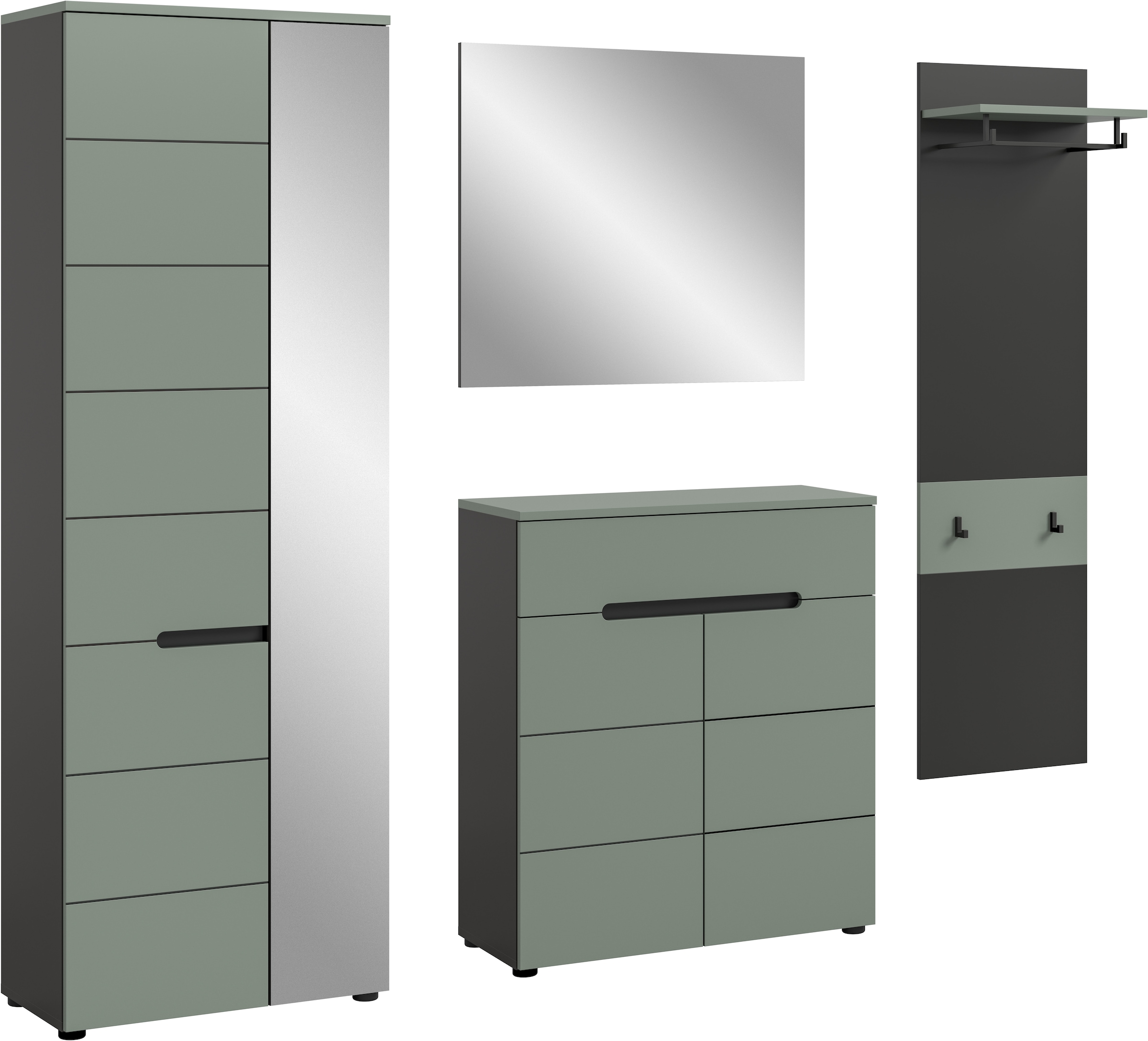 INOSIGN Garderoben-Set, (Set, 4 St., bestehend aus: Garderobenschrank, Komm günstig online kaufen