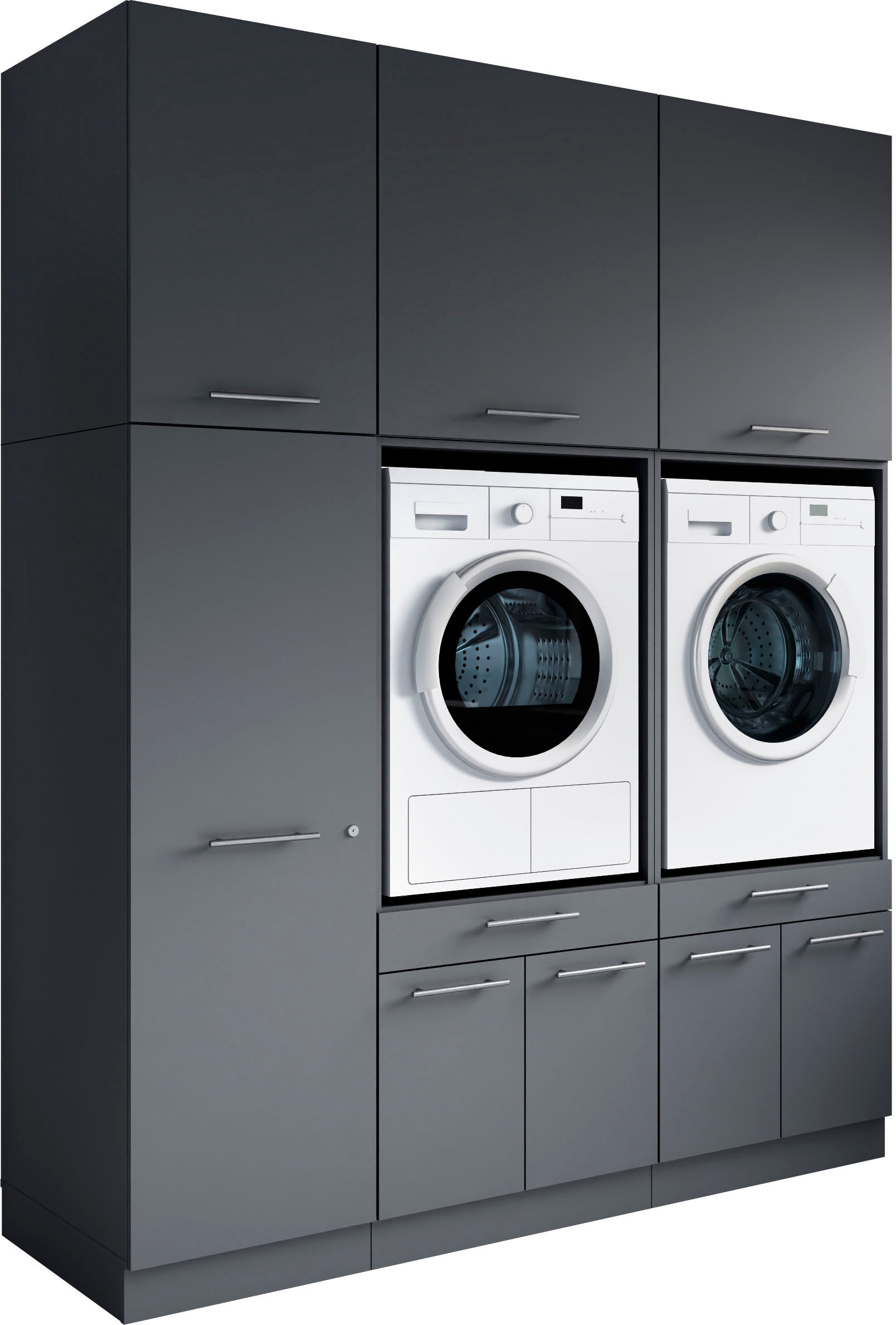 Laundreezy Mehrzweckschrank-Set »Laundreezy, 6-tlg. Mehrzweckschrank-Set B/H/T 186/238/68 cm« 6 Stk. tlg.