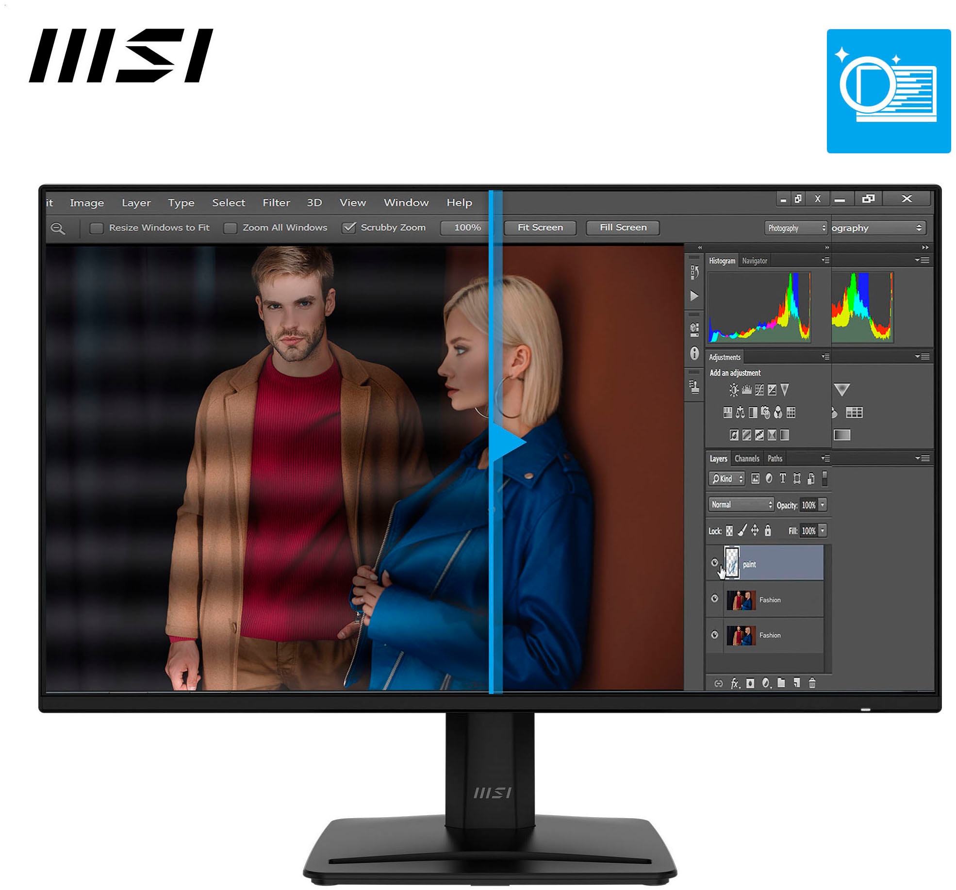 MSI LED-Monitor »PRO MP242 E14A« 61 cm/24 ″  1920 x 1080 px Full HD 1 Reaktionszeit 144 Hz