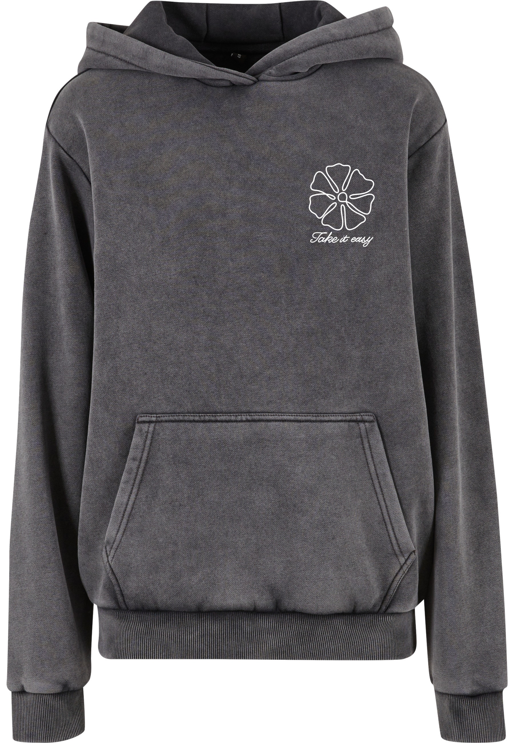 Miss Tee Kapuzenpullover "Miss Tee One Line Flowers Ladies Vintage Heavy Ho günstig online kaufen