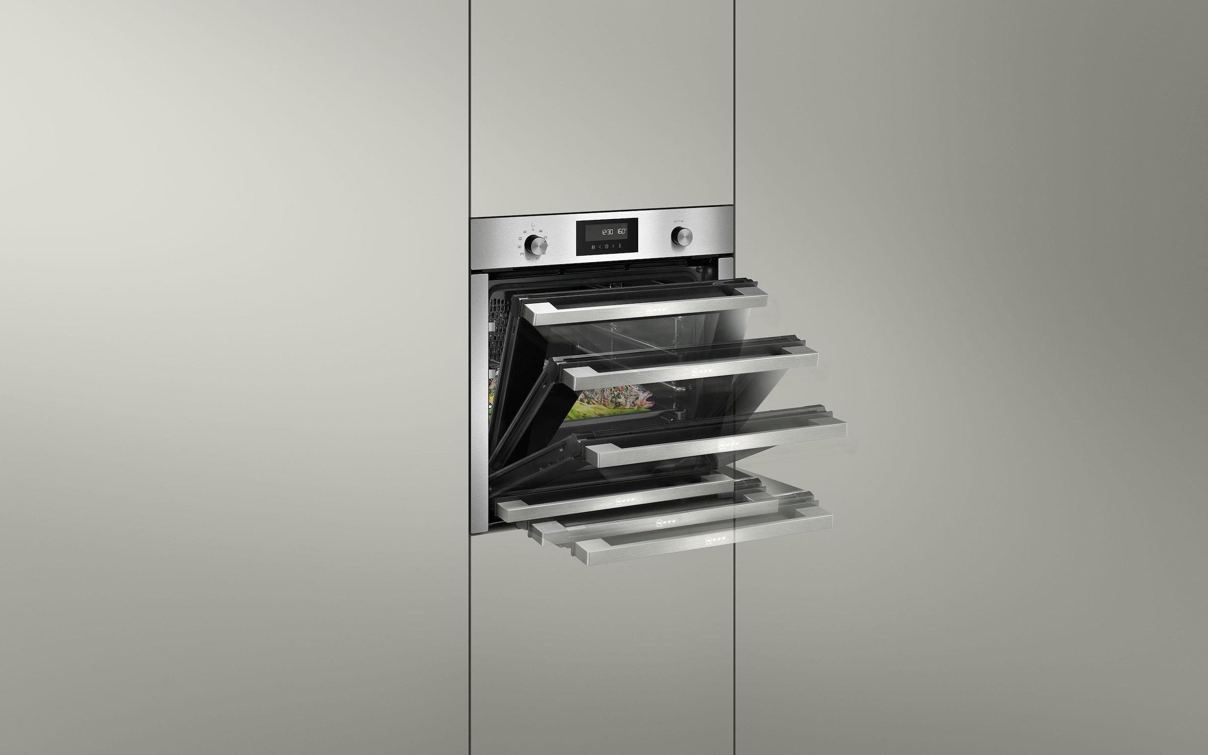 NEFF Einbaubackofen  »B4CCE2AN0«, mit Teleskopauszug nachrüstbar, easyClean, mit Slide&Hide®