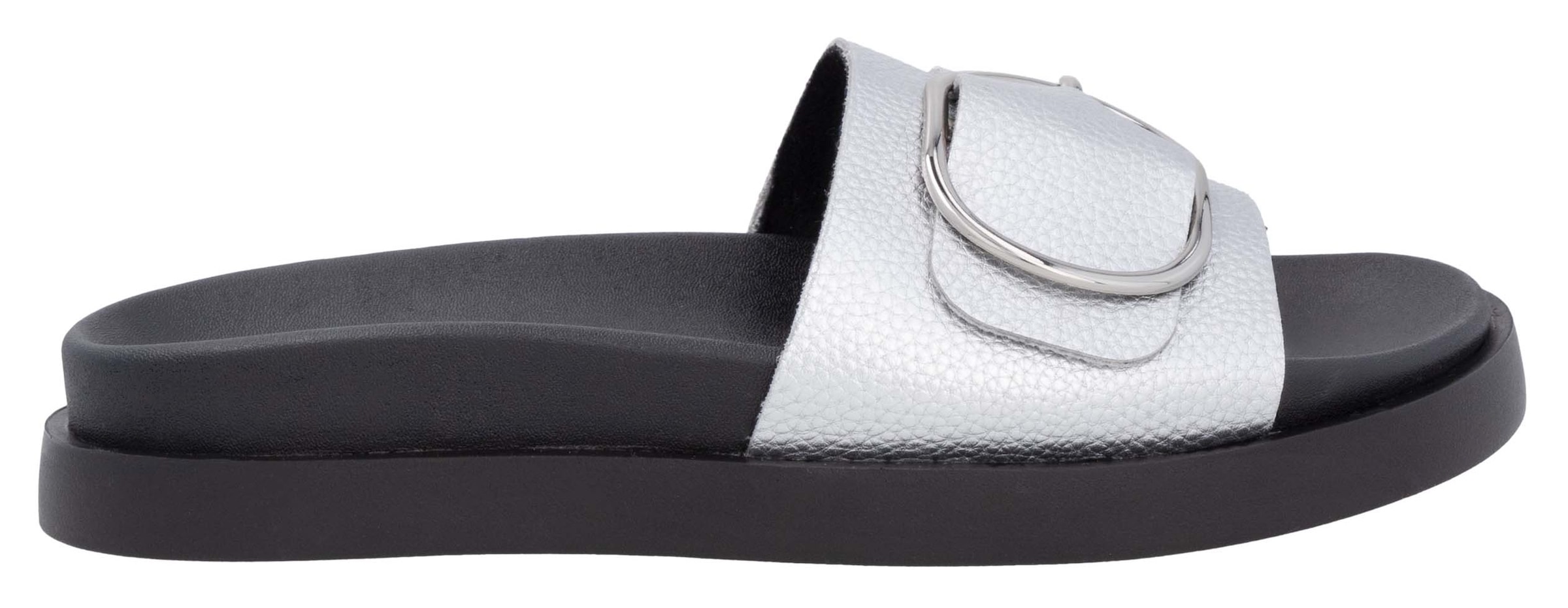 RIEKER Sport Pantolette, Sommerschuh, Strandschuh, Urlaubschuh, Hausschuh mit Zierschnalle