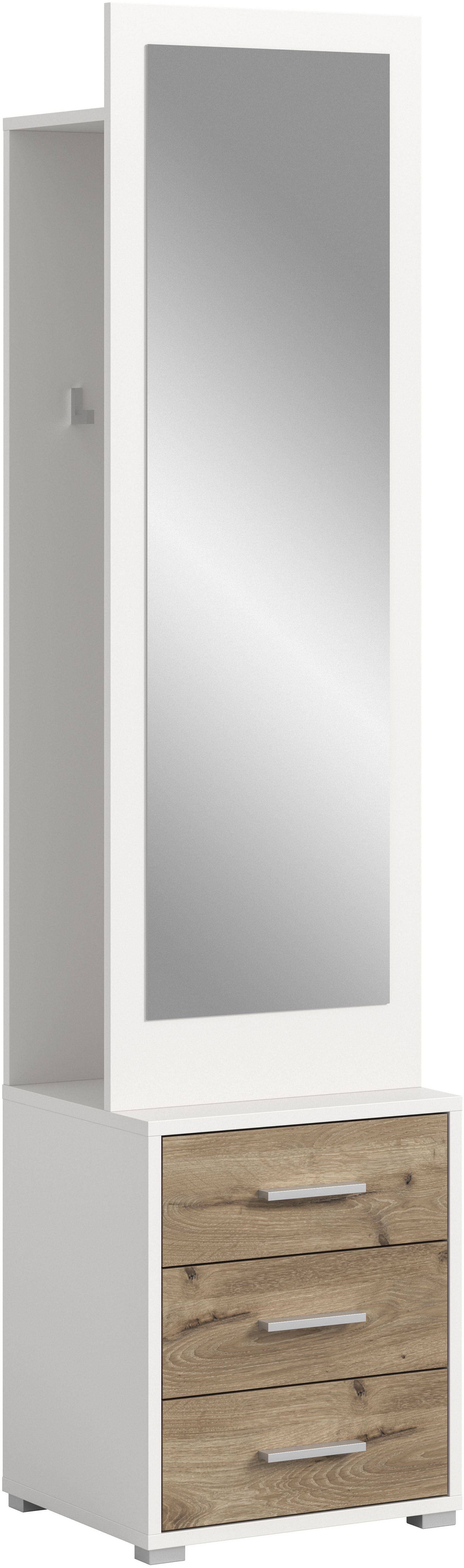 Thumbnail - INOSIGN Kompaktgarderobe "Morrea, Höhe 190 cm, 3 Schubkästen, 3 Haken, 1 Kleiderstange" 1 Stk. tlg. schmale Garaderobe, ...