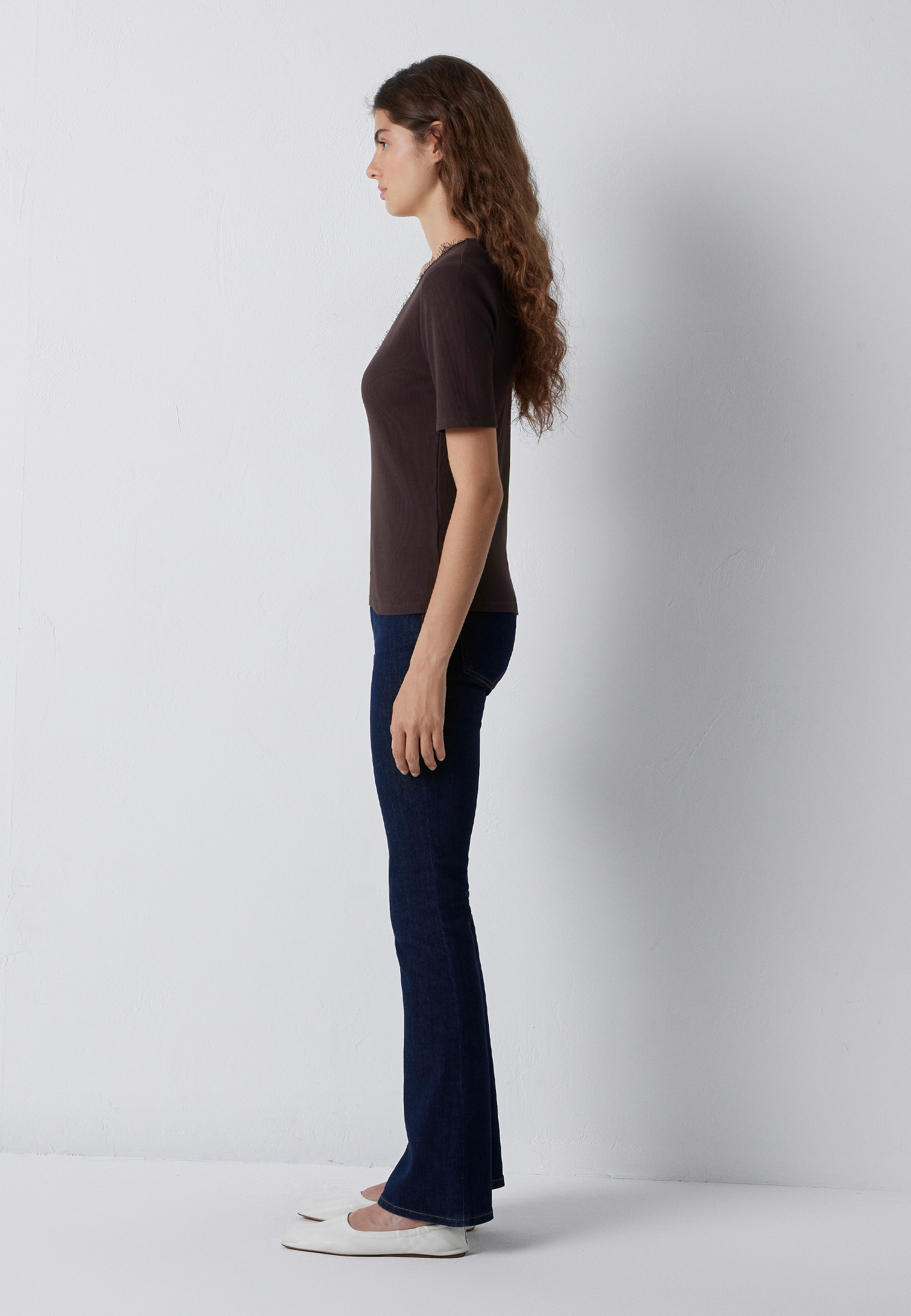 Mavi V-Shirt »FASHION JERSEY« Spitzen Top