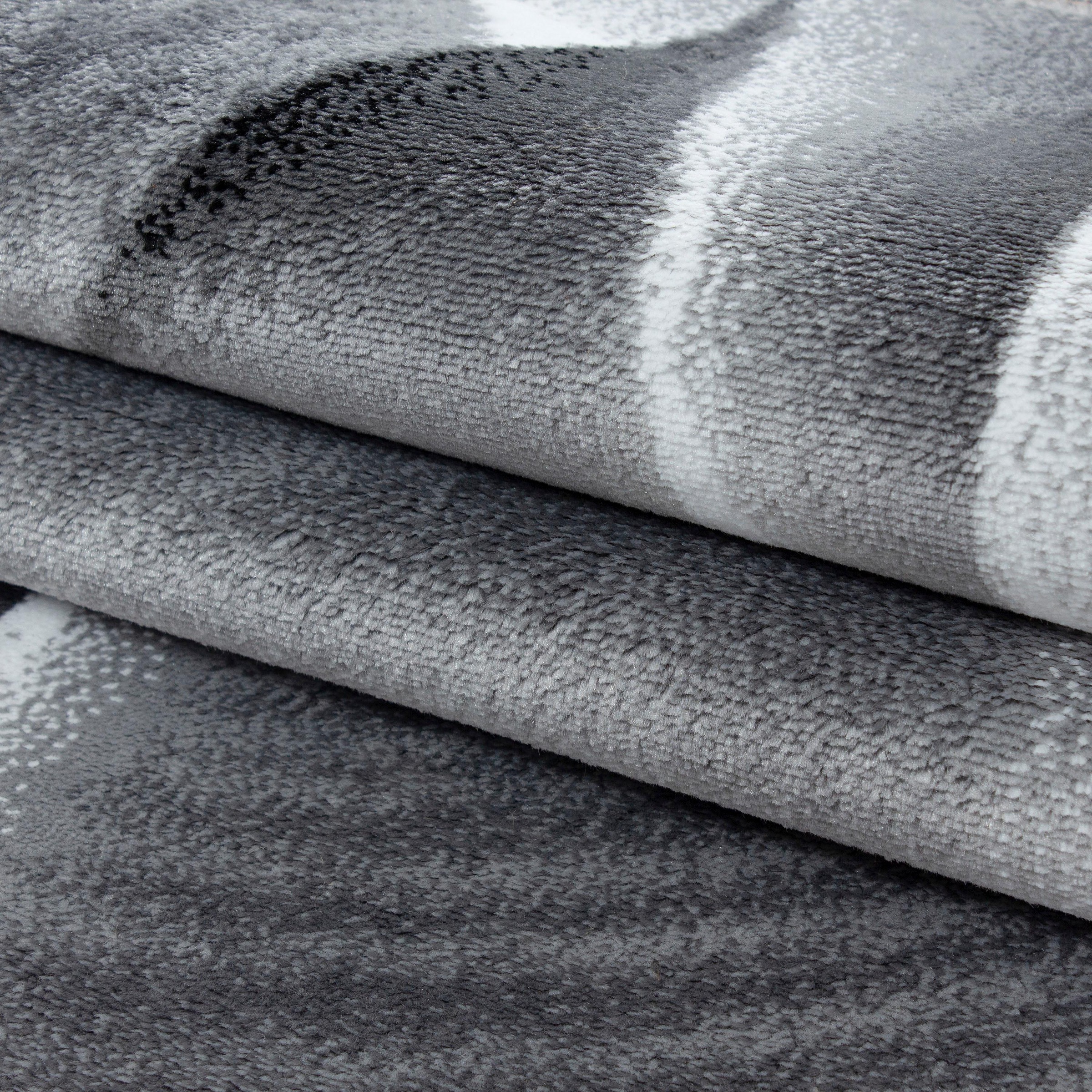 Teppich AYYILDIZ TEPPICHE "Parma 9310" Gr. 3, schwarz, B:120cm H:9mm L:170cm, Kunstfaser, Teppiche, Teppich, Läufer, Kurzflor, Wohnzimmer 3