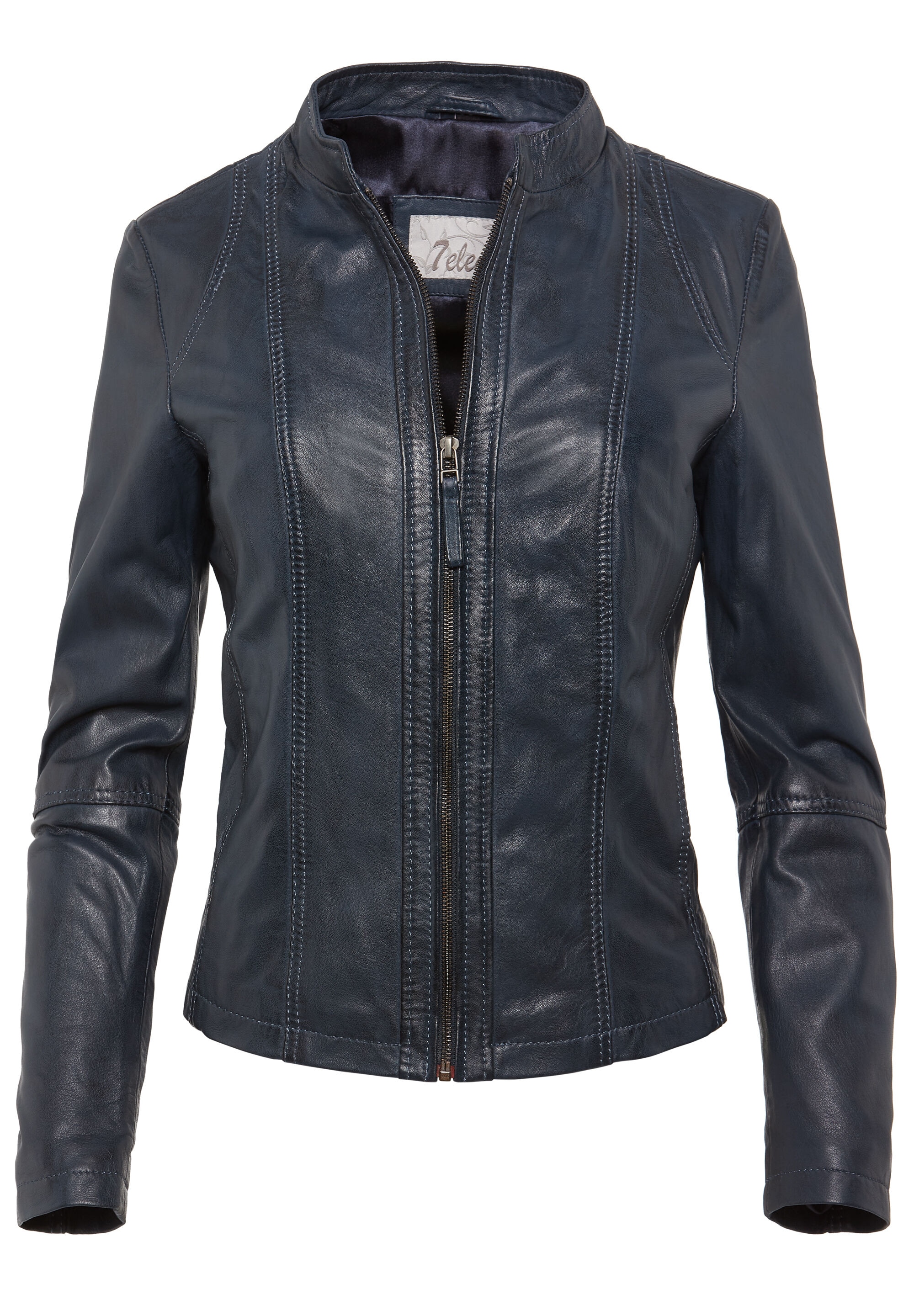 7eleven Bikerjacke "SEAMERA" ohne Kapuze mit Ziernähten
