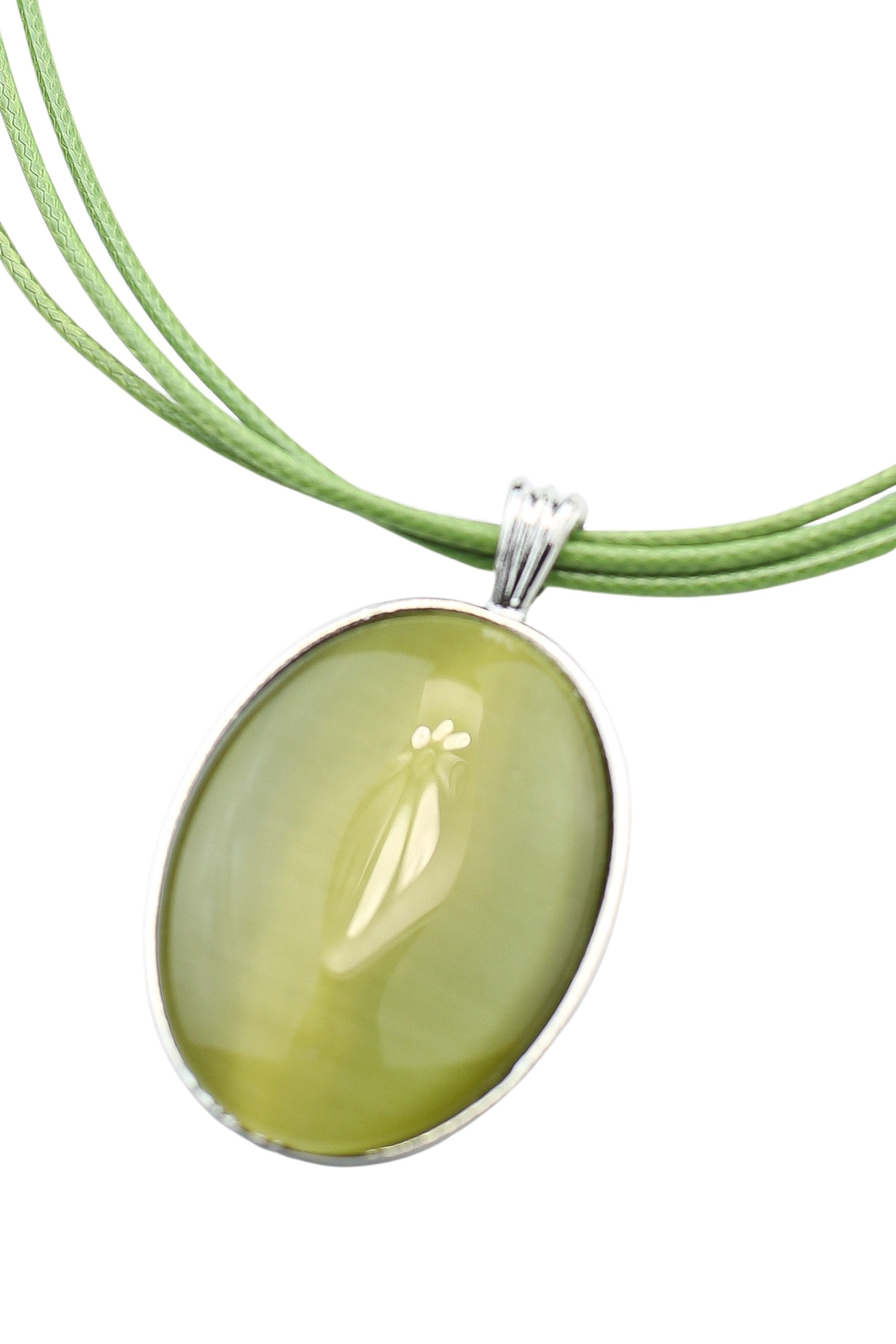 COLLEZIONE ALESSANDRO Kette mit Anhänger »Stone«, ovaler Anhänger