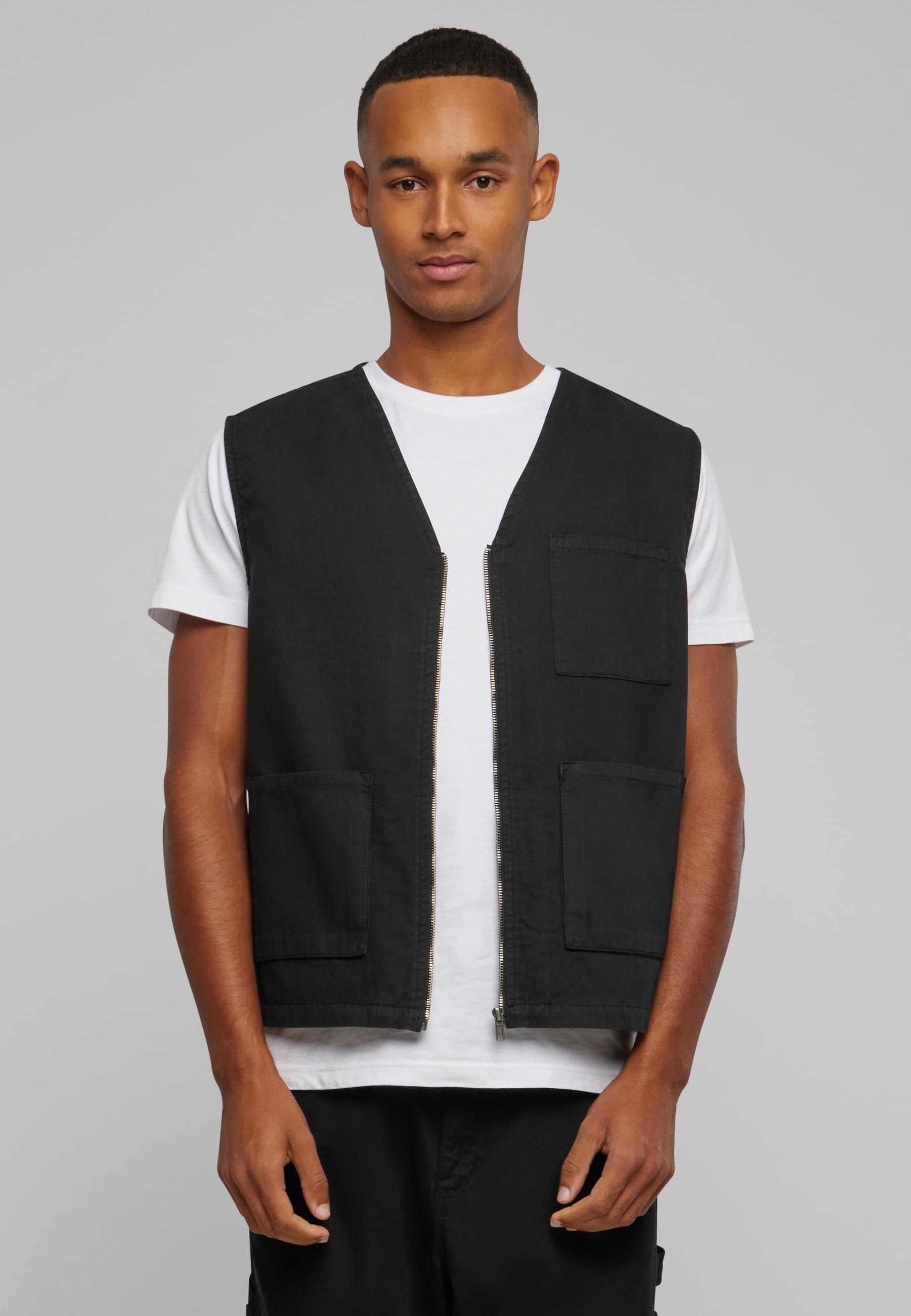 URBAN CLASSICS Steppweste »Urban Classics Herren Organic Cotton Vest«, (1 tlg.)