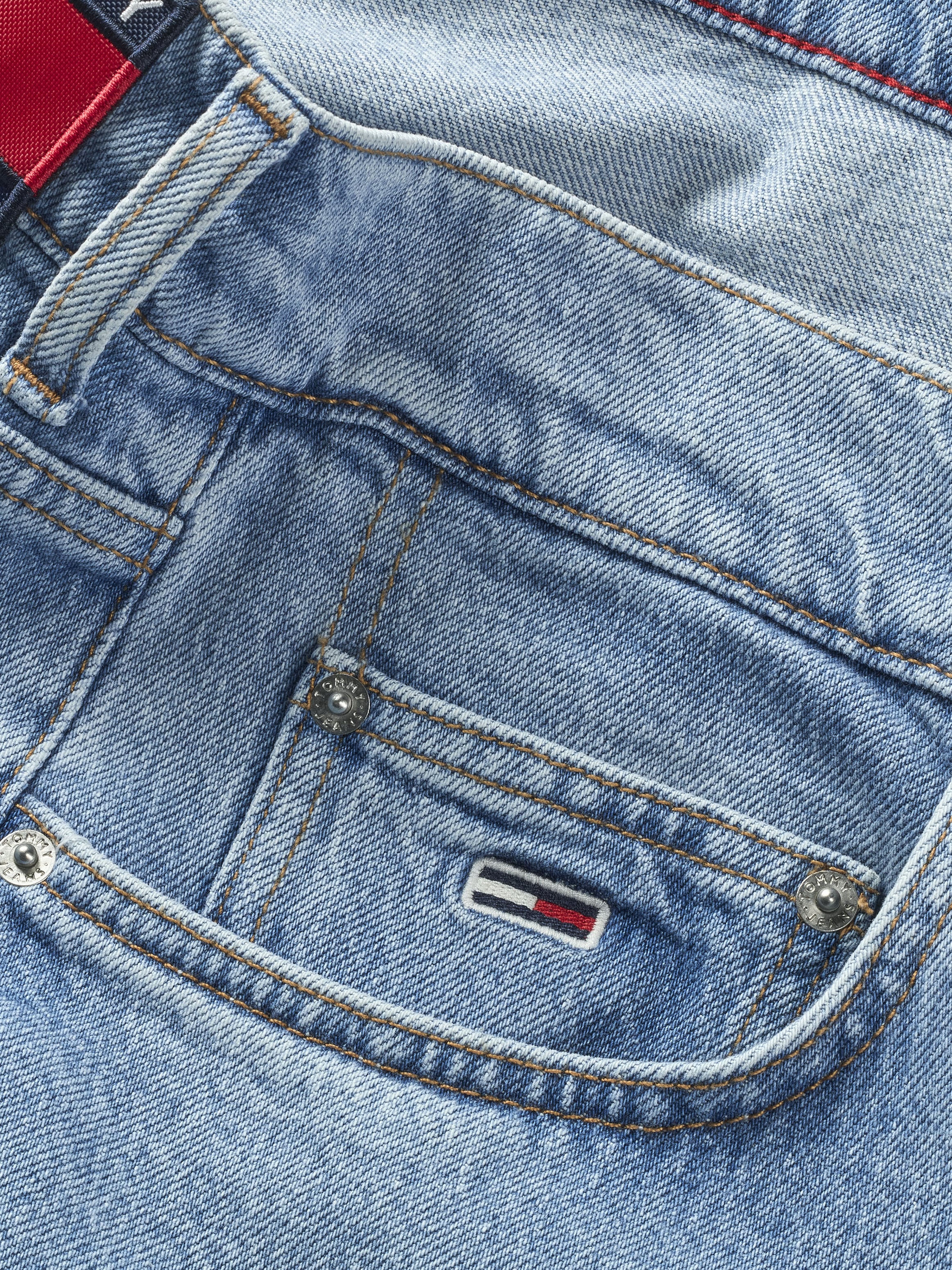 Tommy Jeans Loose-fit-Jeans, in blauer Waschung