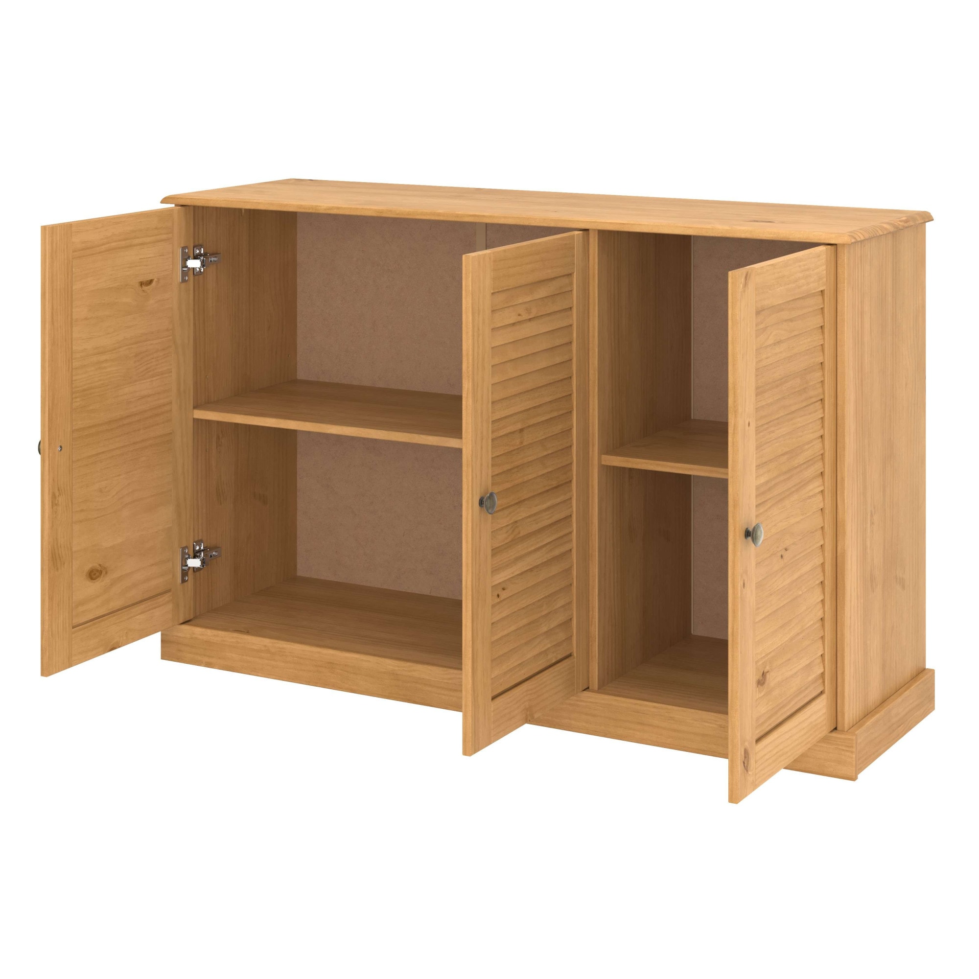 OTTO home Sideboard »Turia, mit Lamellentüren« Kommode aus massivem Kiefernholz, FSC®, Breite 125 cm