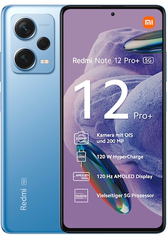 Xiaomi Smartphone »Redmi Note 12 Pro+ 5G 8GB+256GB«, Blau, 16,94 cm/6,67 Zoll, 256 GB... kaufen