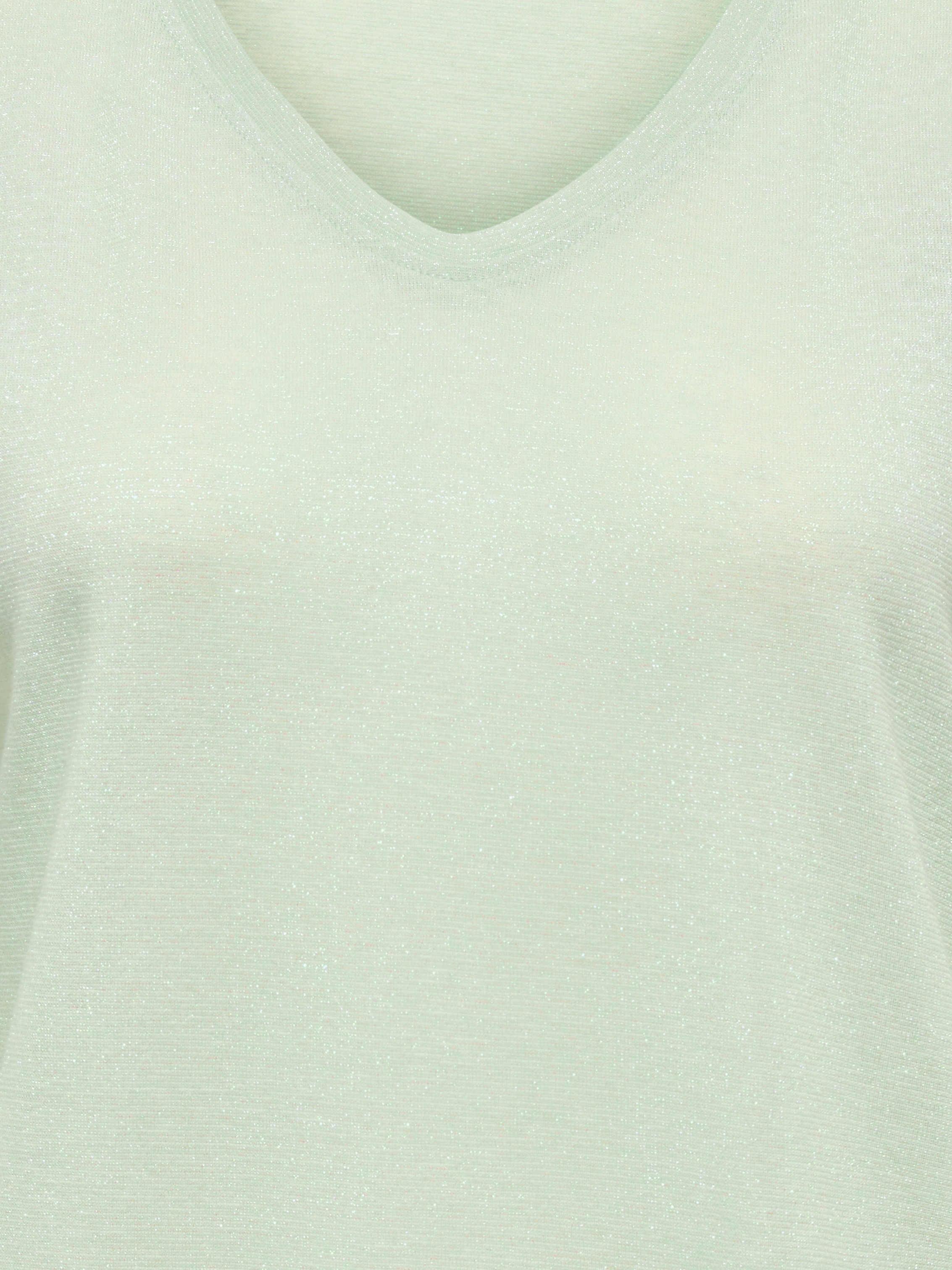 ONLY Kurzarmshirt »ONLSILVERY S/S V NECK LUREX TOP JRS NOOS«