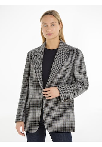 TOMMY HILFIGER Trumpas švarkas »OVERSIZED WOOL CHECK ...