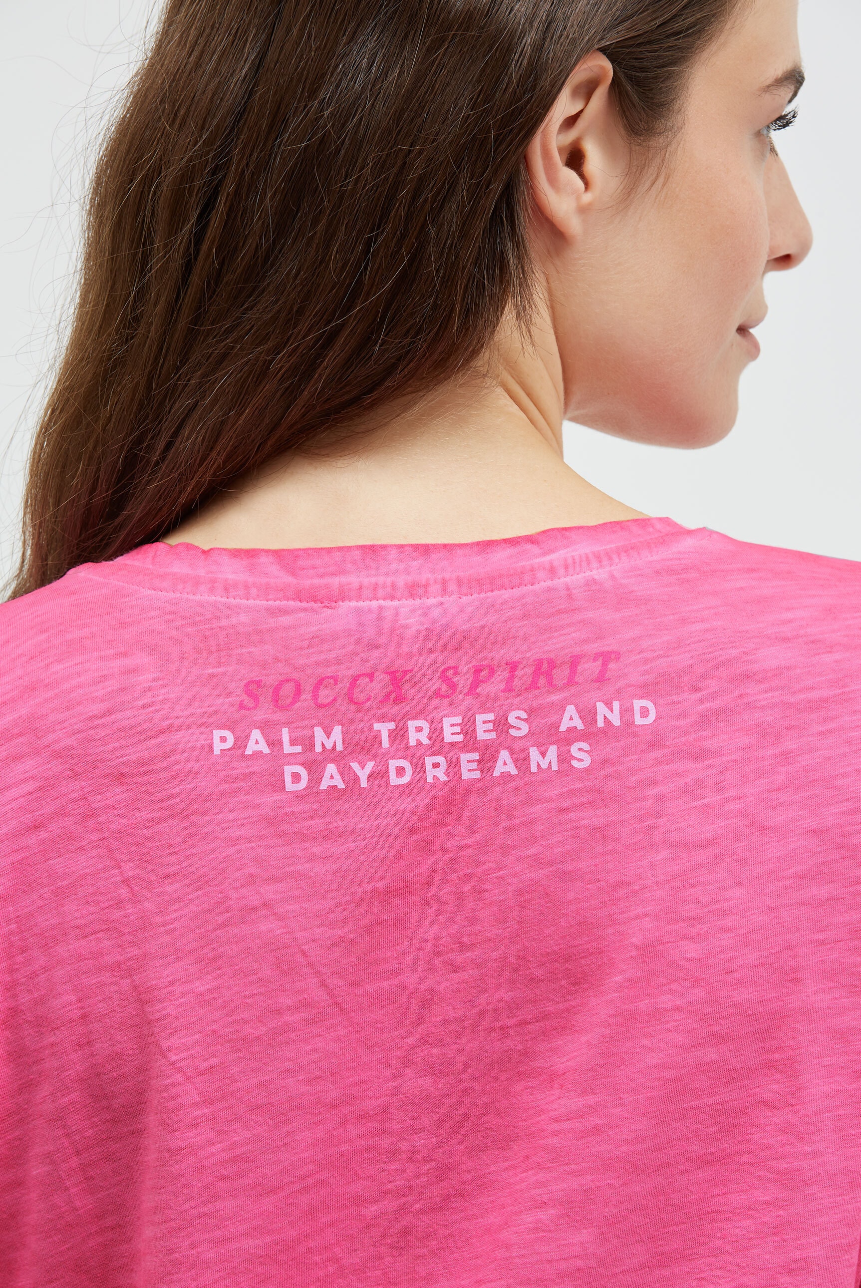 SOCCX V-Shirt aus Baumwolle