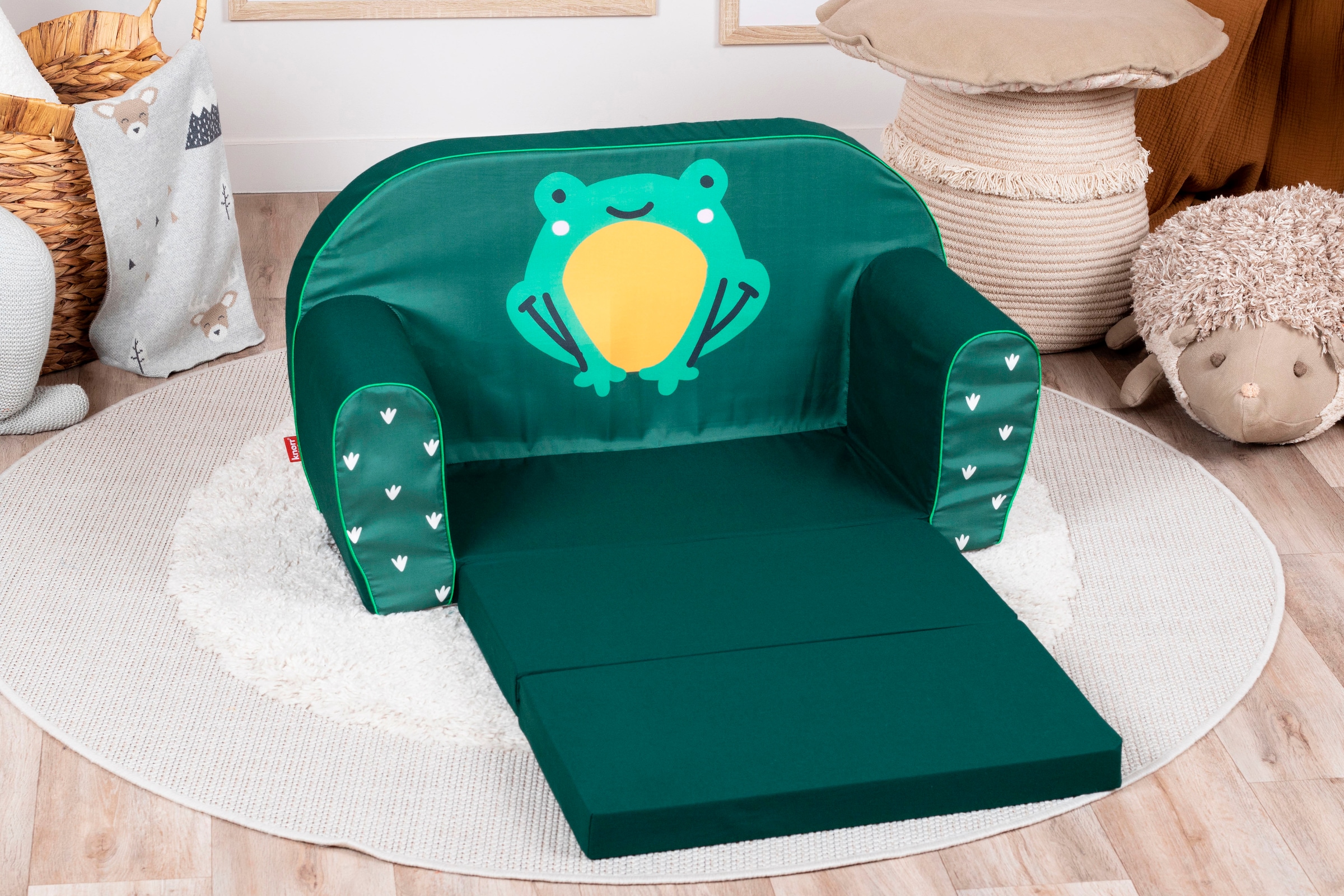 Knorrtoys® Sofa »Green frog« für Kinder; Made in Europe