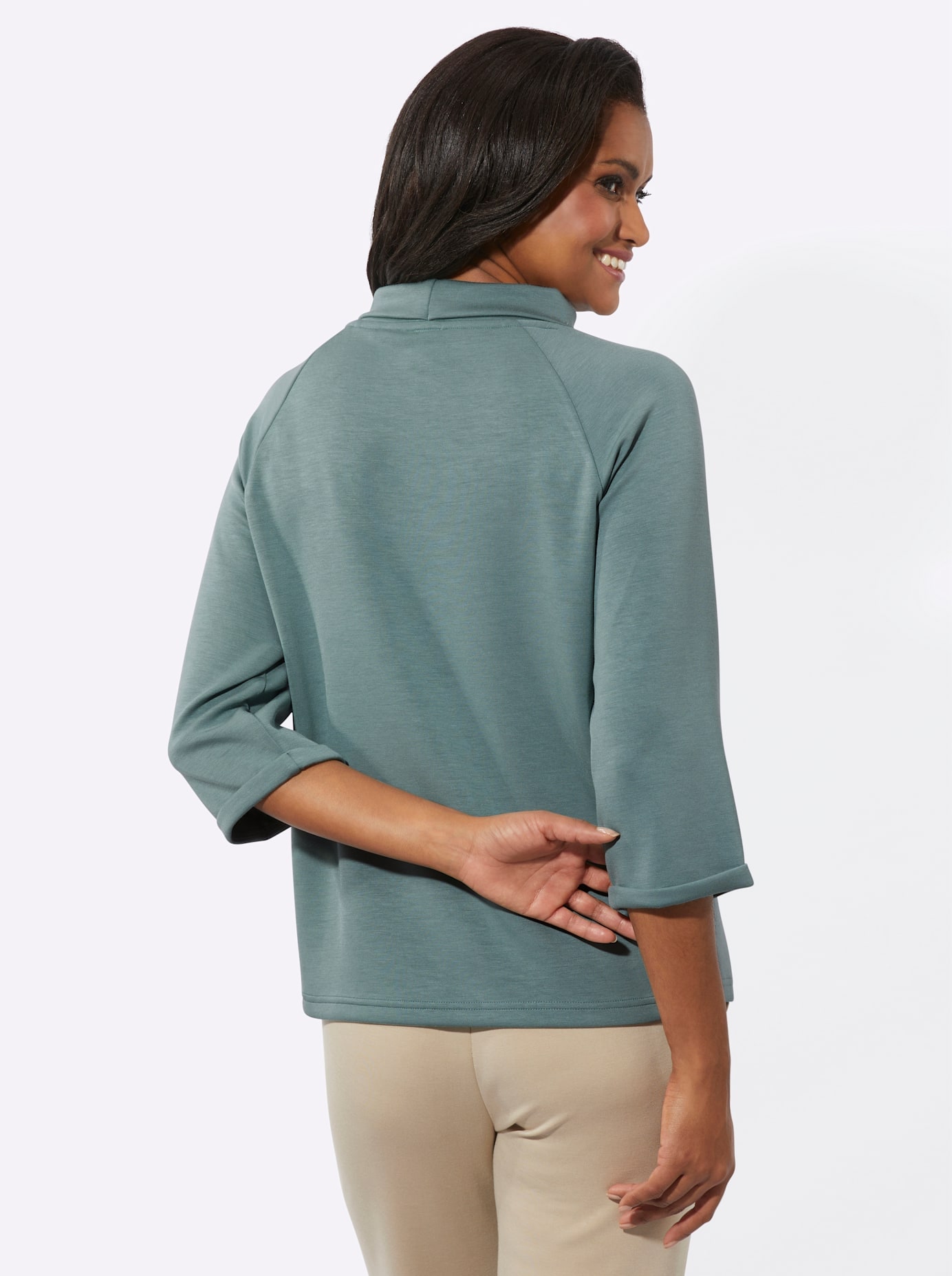 Inspirationen 3/4-Arm-Shirt »Rollkragen-Shirt«, (1 tlg.)