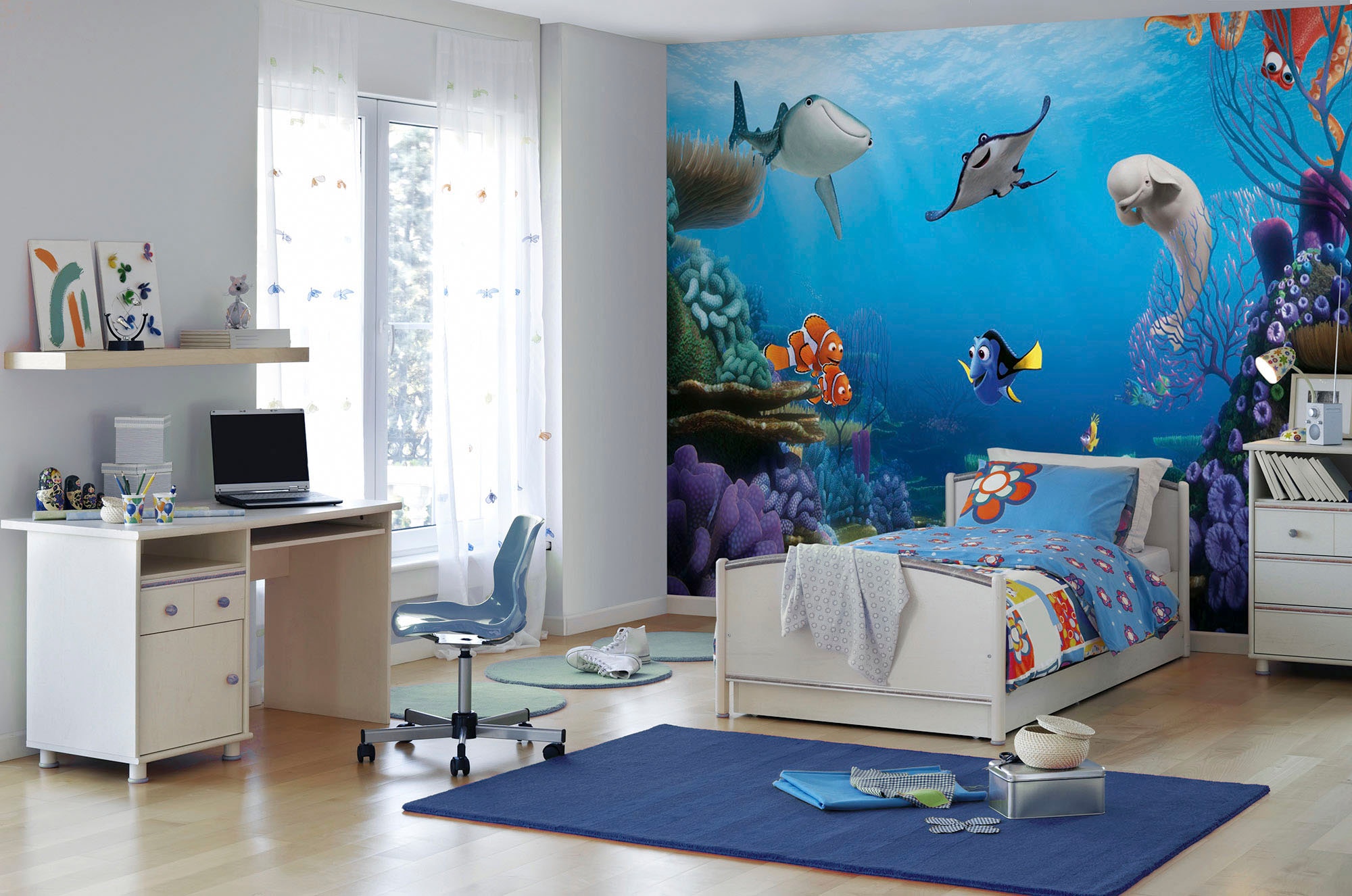 Komar Vliestapete »Digitaldruck Vlies -  Finding Dory - Größe 400 x 260 cm« bedruckt glatt Wohnzimmer, Schlafzimmer