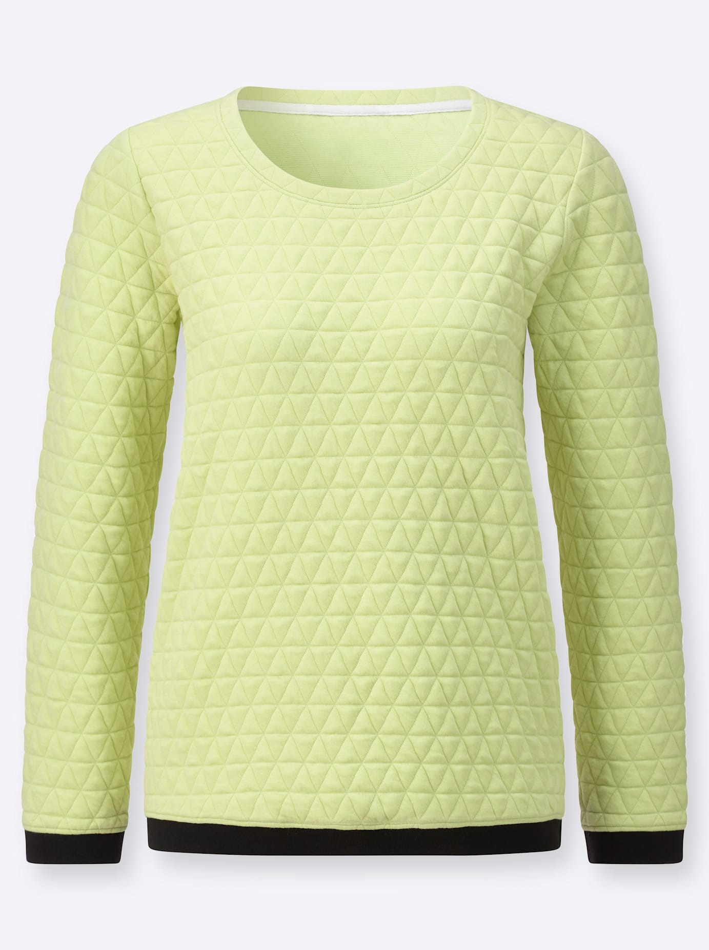 Thumbnail - Casual Looks Langarmshirt "Jacquard-Shirt" 1 tlg.