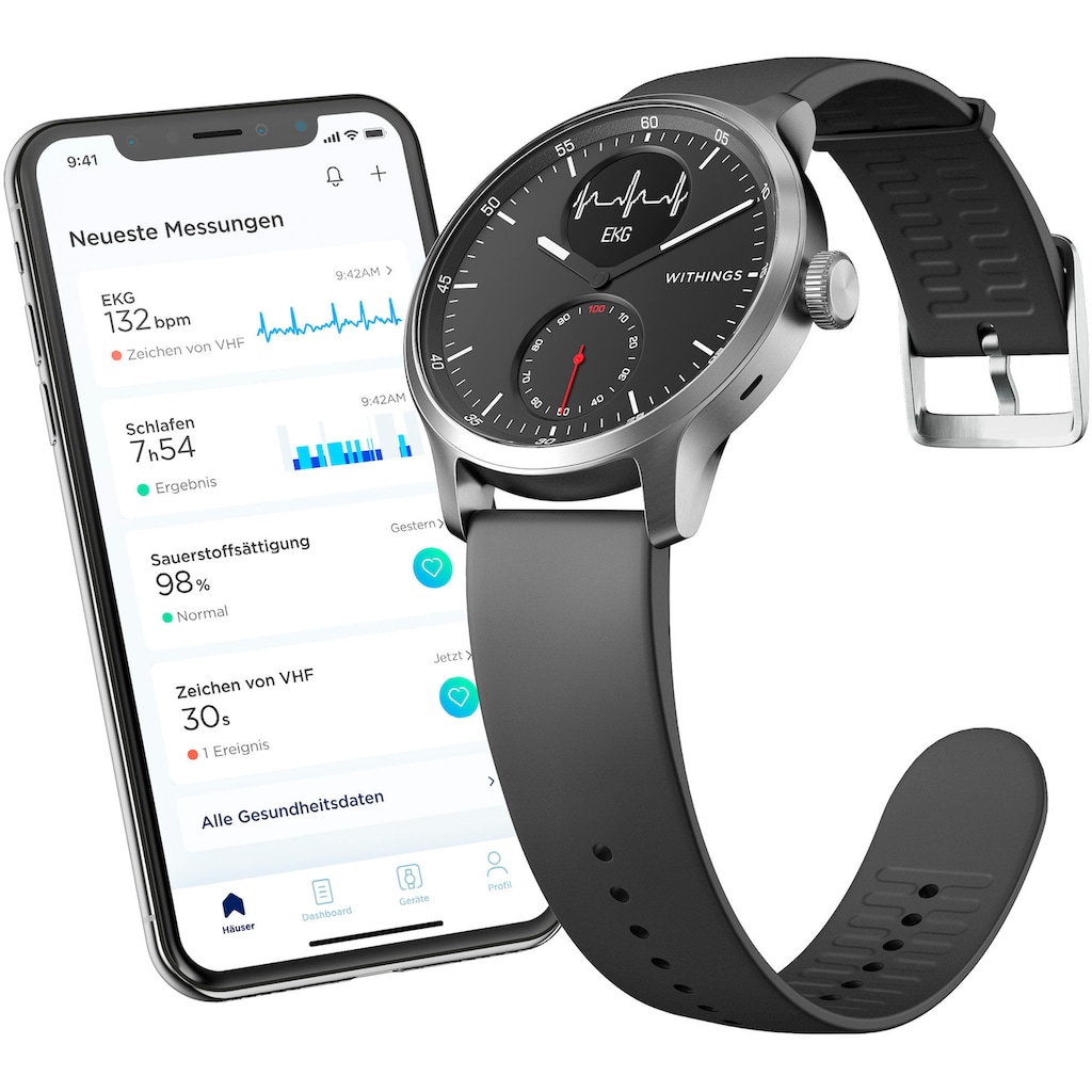 Withings Smartwatch »ScanWatch, 42mm«, (Proprietär)