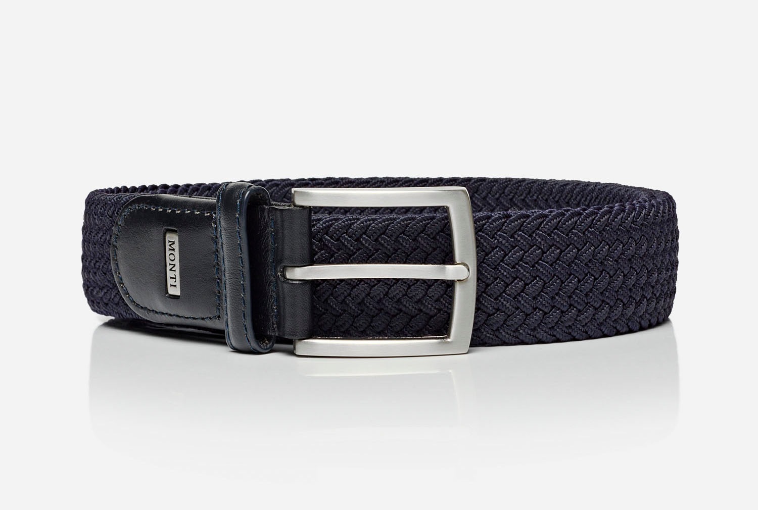 MONTI Ledergürtel "HAMBURG", 3,5 cm breit, Elastischer Flechtgürtel, Casual günstig online kaufen