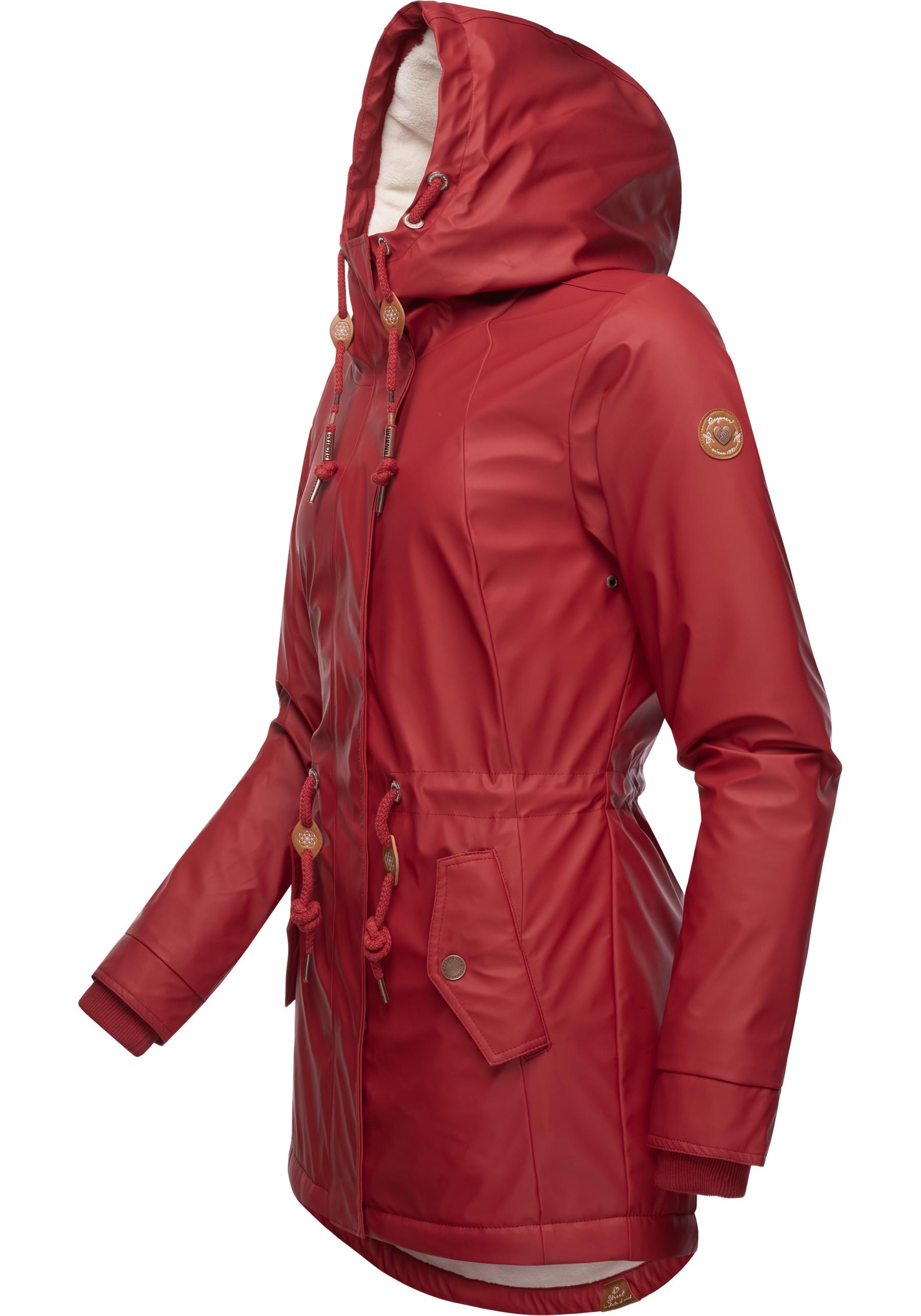 Ragwear Regenmantel "Monadis Rainy Intl.", modischer Regenparka mit kuschli günstig online kaufen