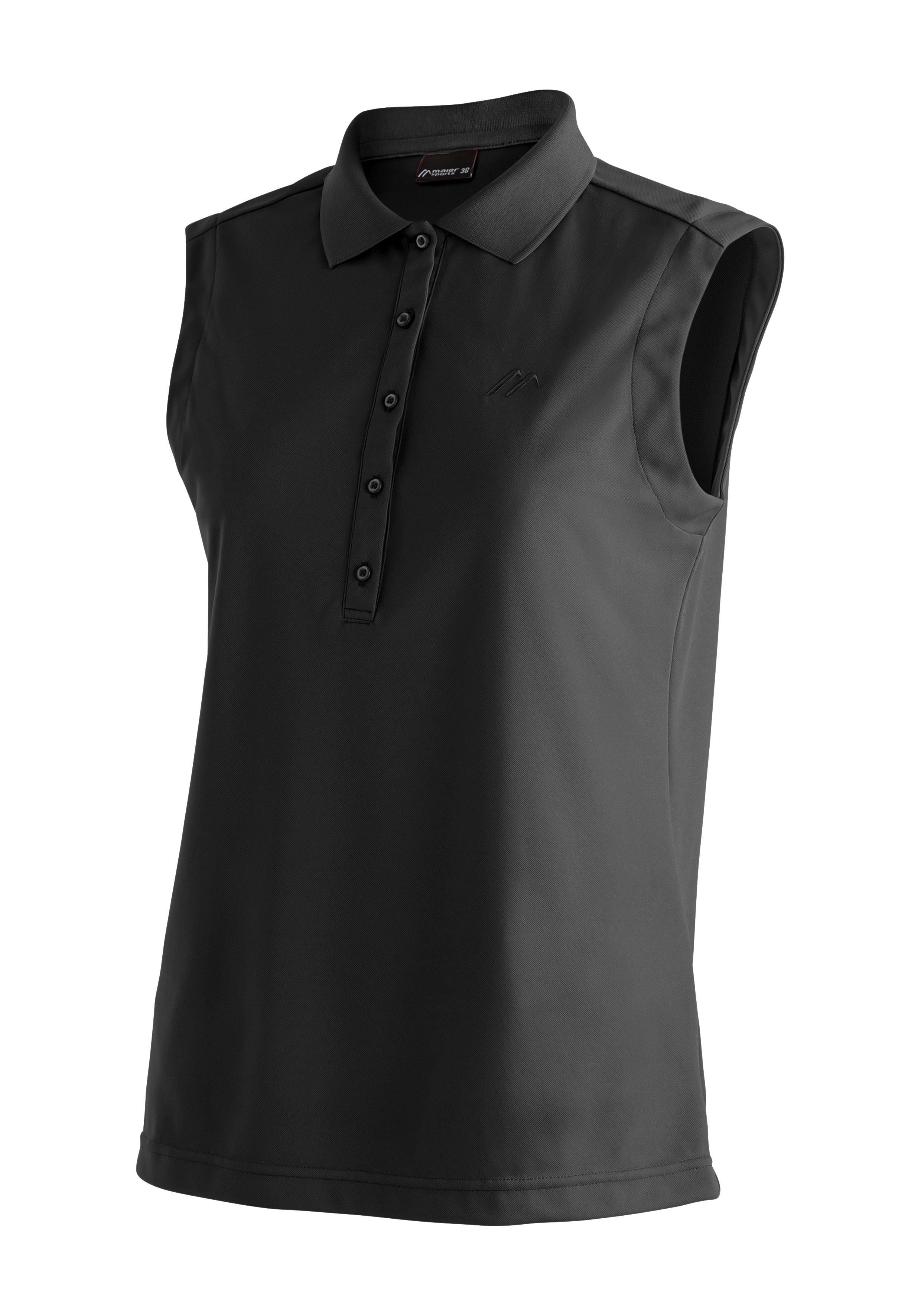 Maier Sports "Ulrike sleeveless" Damen Polo, leichtes Shirt, ärmelloses Funktionsshirt, Regular Fit