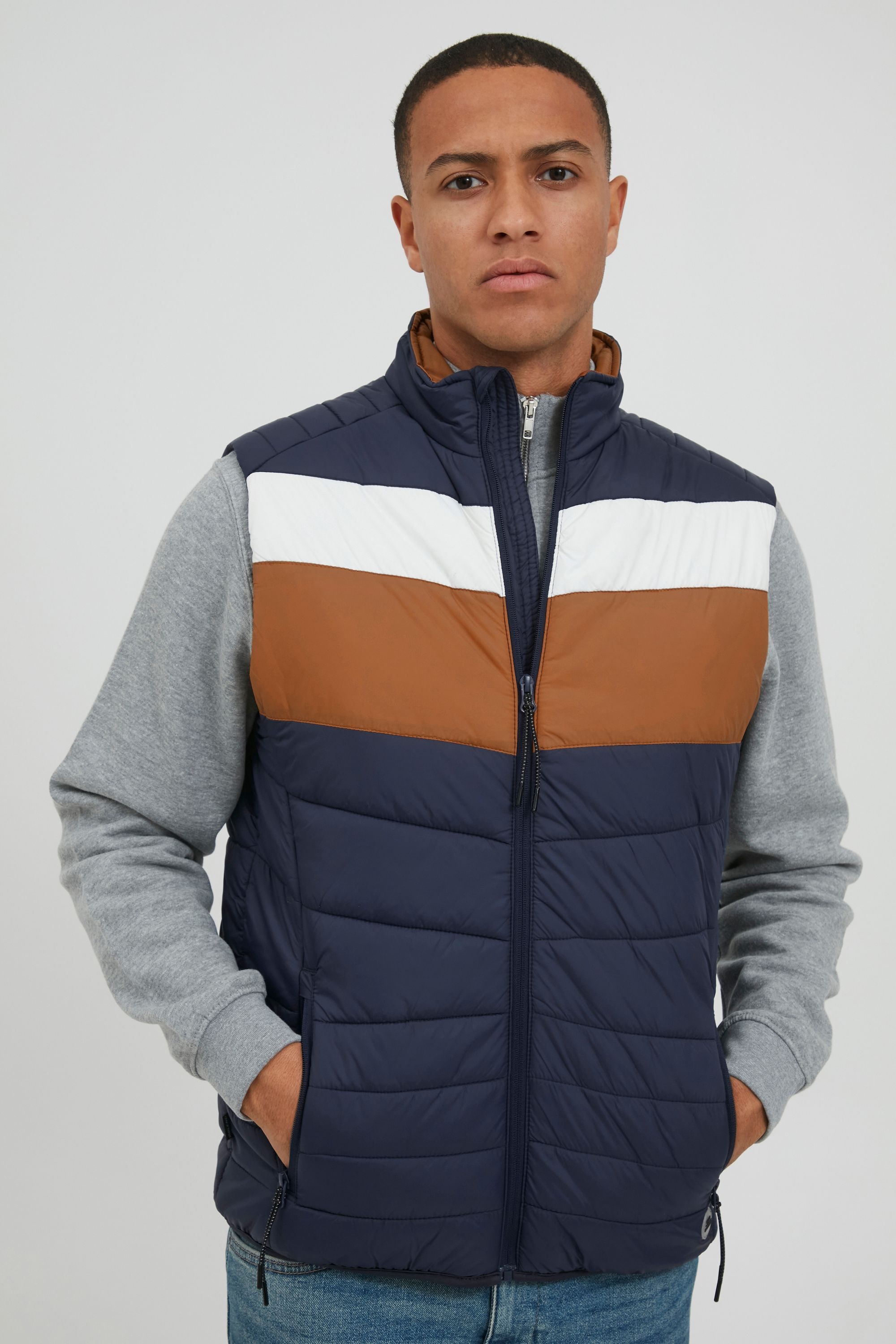 Blend Steppweste "BHKristian", Steppweste im Colorblock-Design günstig online kaufen