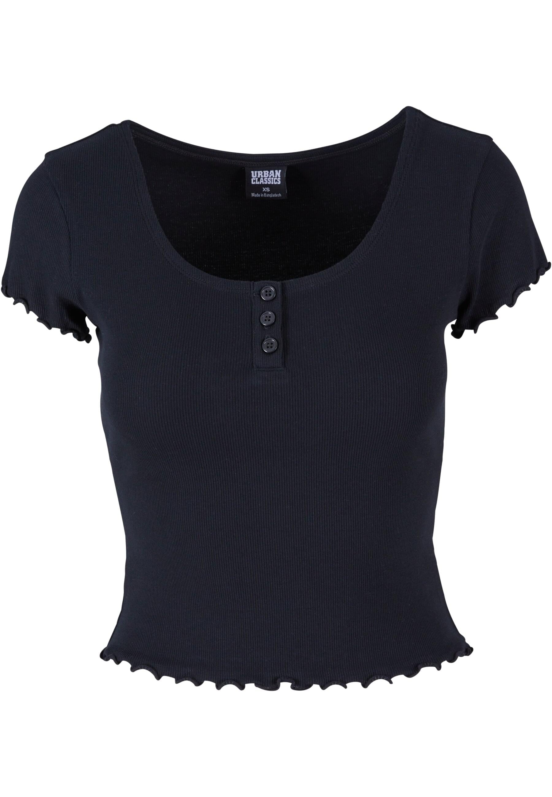 URBAN CLASSICS T-Shirt "Urban Classics Damen Ladies Rib Babylock Tee" 1 Stk günstig online kaufen