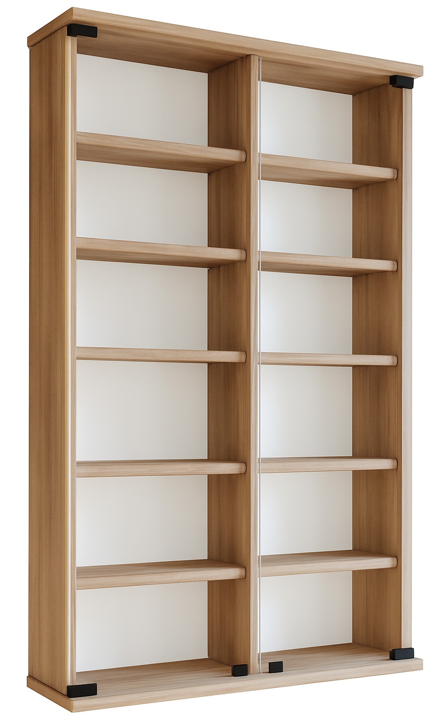 VCM Media-Regal »Holz CD DVD Wandregal Schrank Zuntisa Glastür«