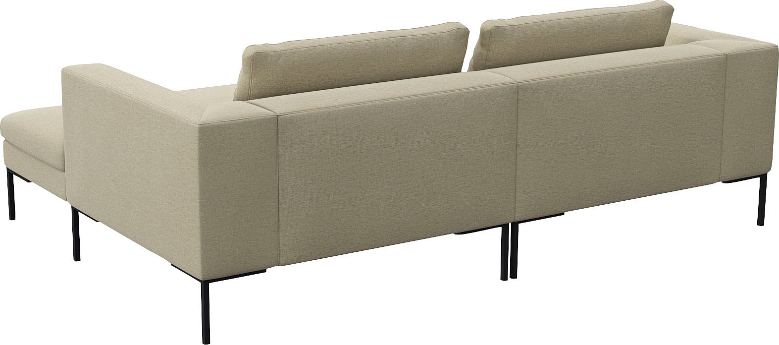 FLEXLUX Ecksofa »Loano, superbequemer Sitzkomfort durch Kaltschaum im Sitz, L-Form«, modernes Sofa, frei im Raum stellbar, lose Kissen, hoher Fuß