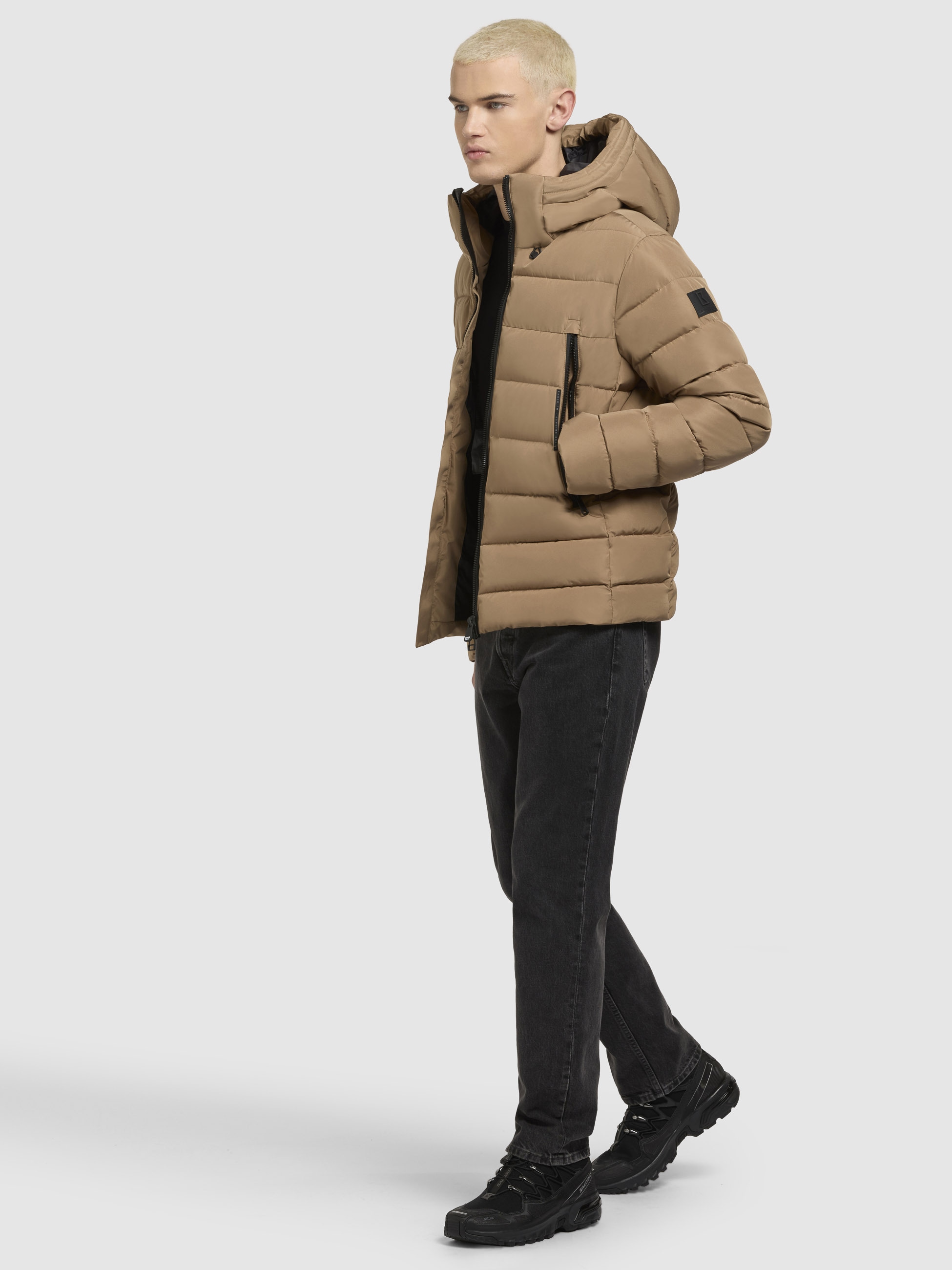 khujo Steppjacke »WOU«, mit Kapuze
