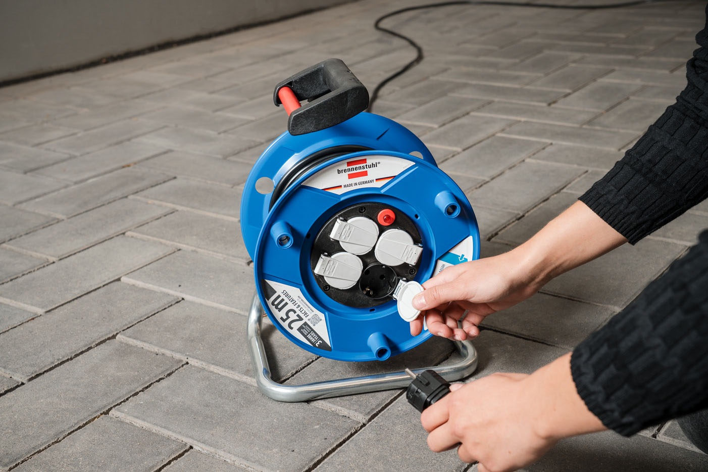 Brennenstuhl Stromkabel »Garant Kabeltrommel 25 m H05VV-F 3G1,5« Typ F (Schuko) 2.500 cm