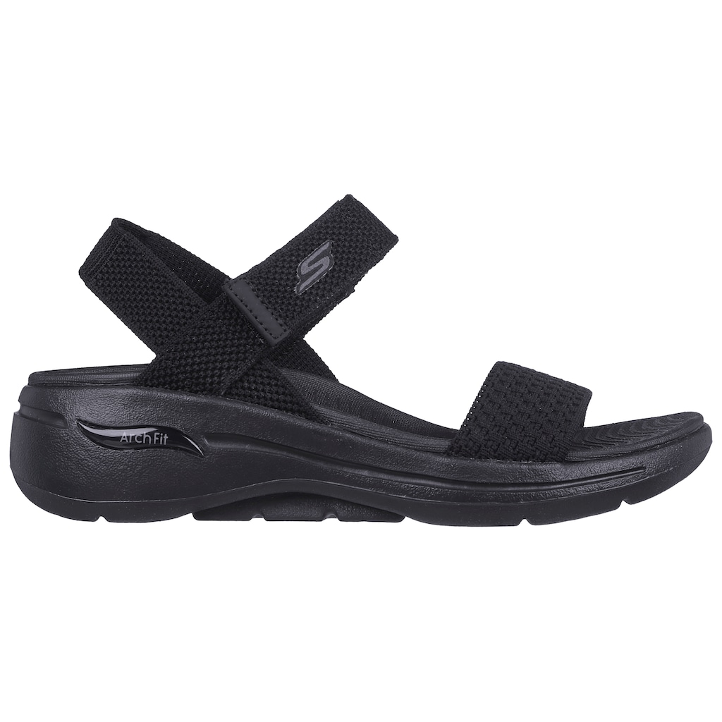 Skechers Sandale »GO WALK ARCH FIT SANDAL-POLISHED«, Sommerschuh, Sandalette, Klettschuh, für Maschinenwäsche geeignet