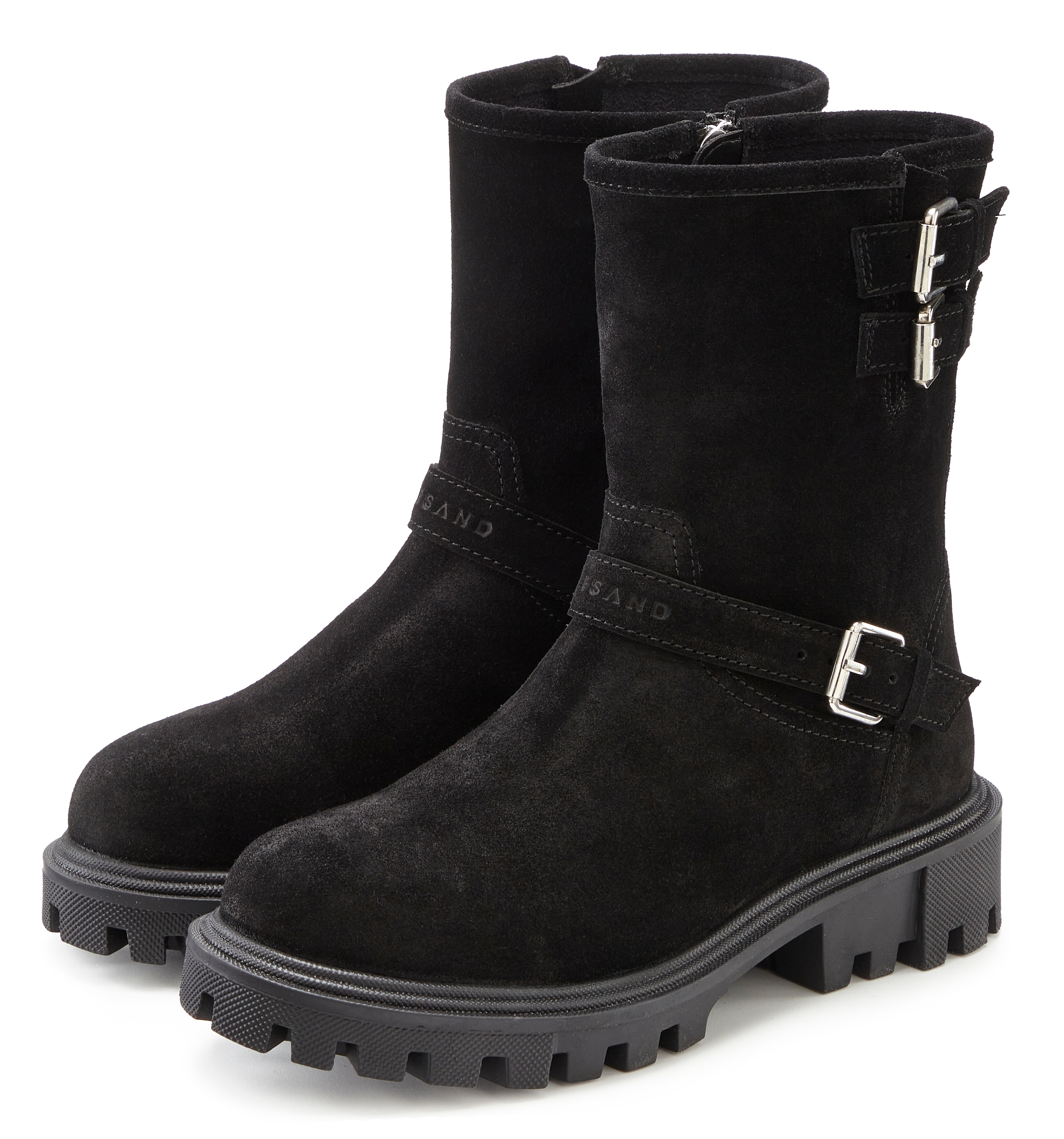 Elbsand Stiefelette, aus Leder mit trendigen Zierschnallen, Stiefel, Boots günstig online kaufen