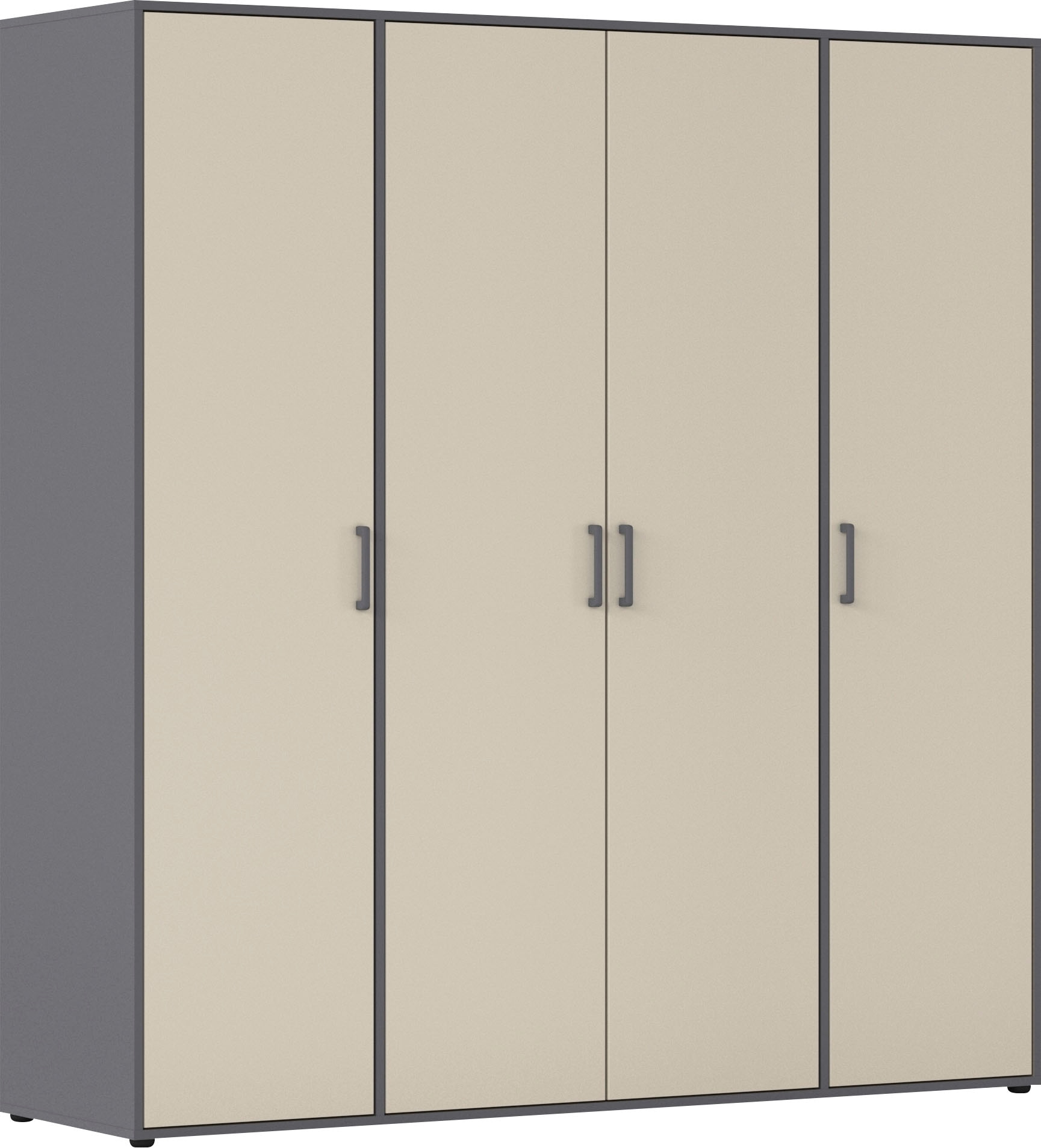 rauch Kleiderschrank "VOYAGER Garderobe Wäscheschrank Schlafzimmer" in 3 verschiedenen Ausstattungen BASIC/CLASSIC/PREMIUM, mit 2 modernen Griffvarianten, viel Stauraum MADE IN GERMANY
