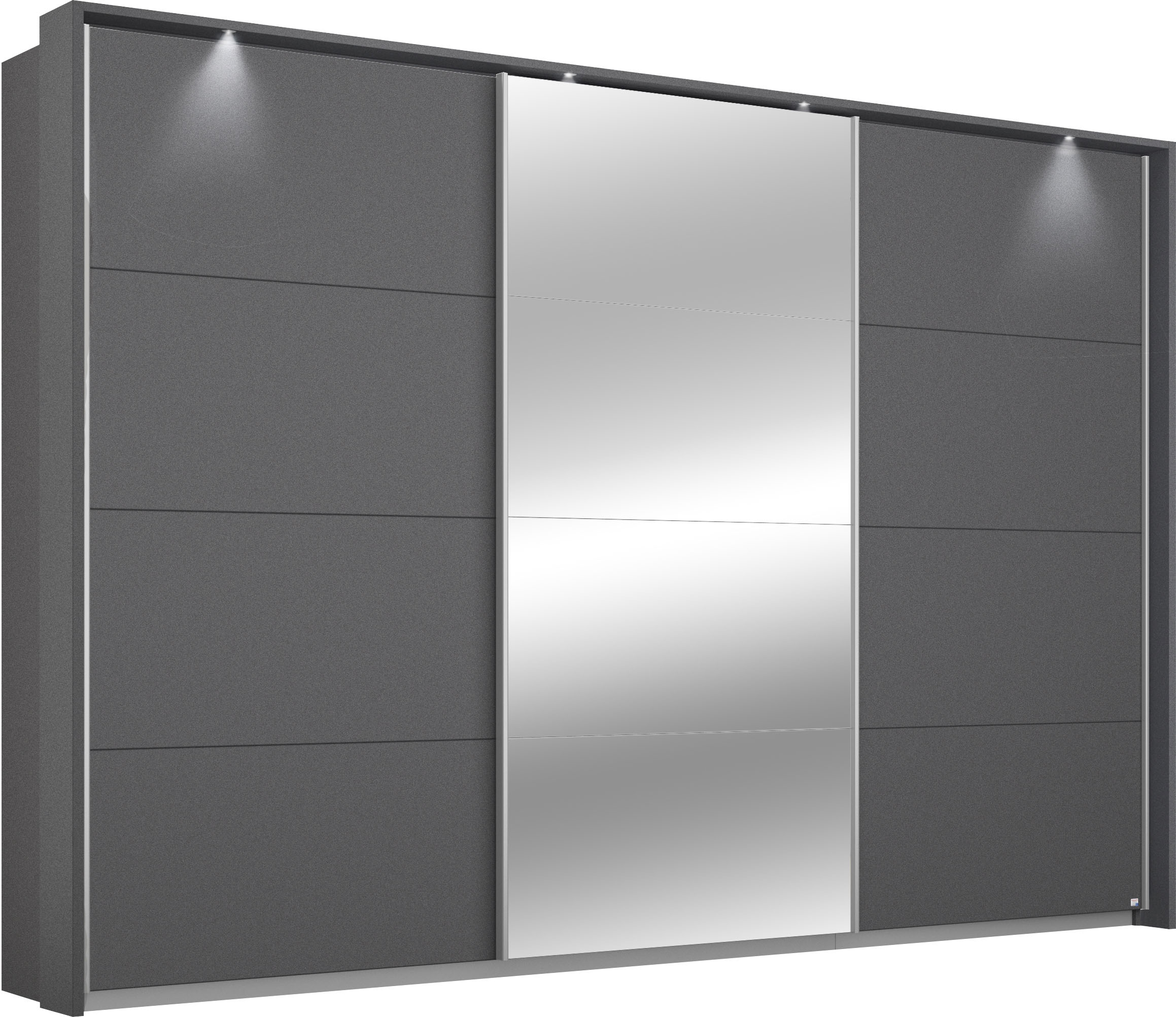OTTO home Kleiderschrank "Mehrzweckschrank Aktenschrank Möbel Mietswohnung Schlafzimmer CORTONA" erhältlich in Breite 211/278/323/368 cm, Höhe: 214/233 cm, inkl. Passepartout und Zubehör, optionale Beleuchtung MADE IN GERMANY