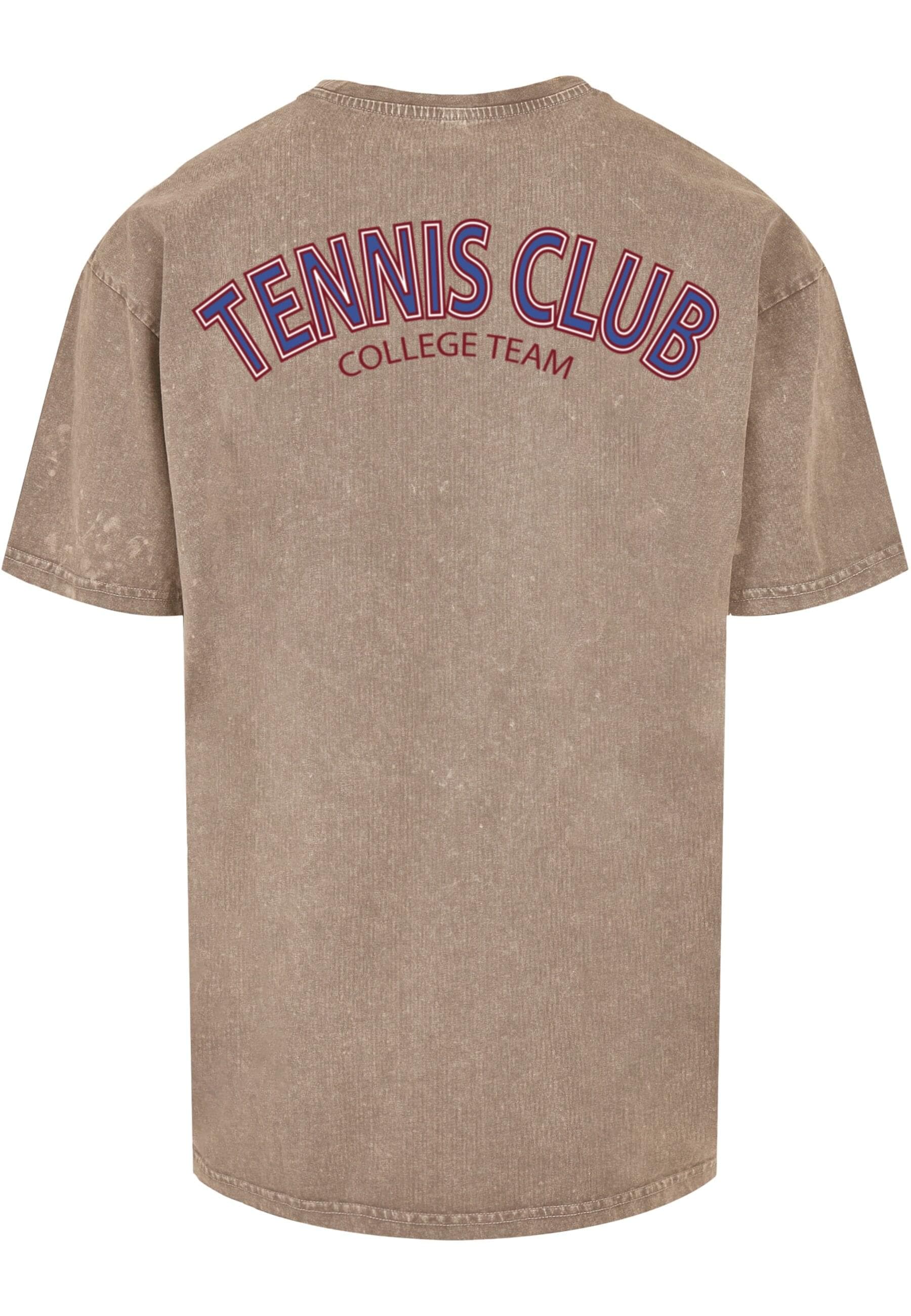 Merchcode T-Shirt »Merchcode Herren College Club Acid Washed Oversized Tee«, (1 tlg.)