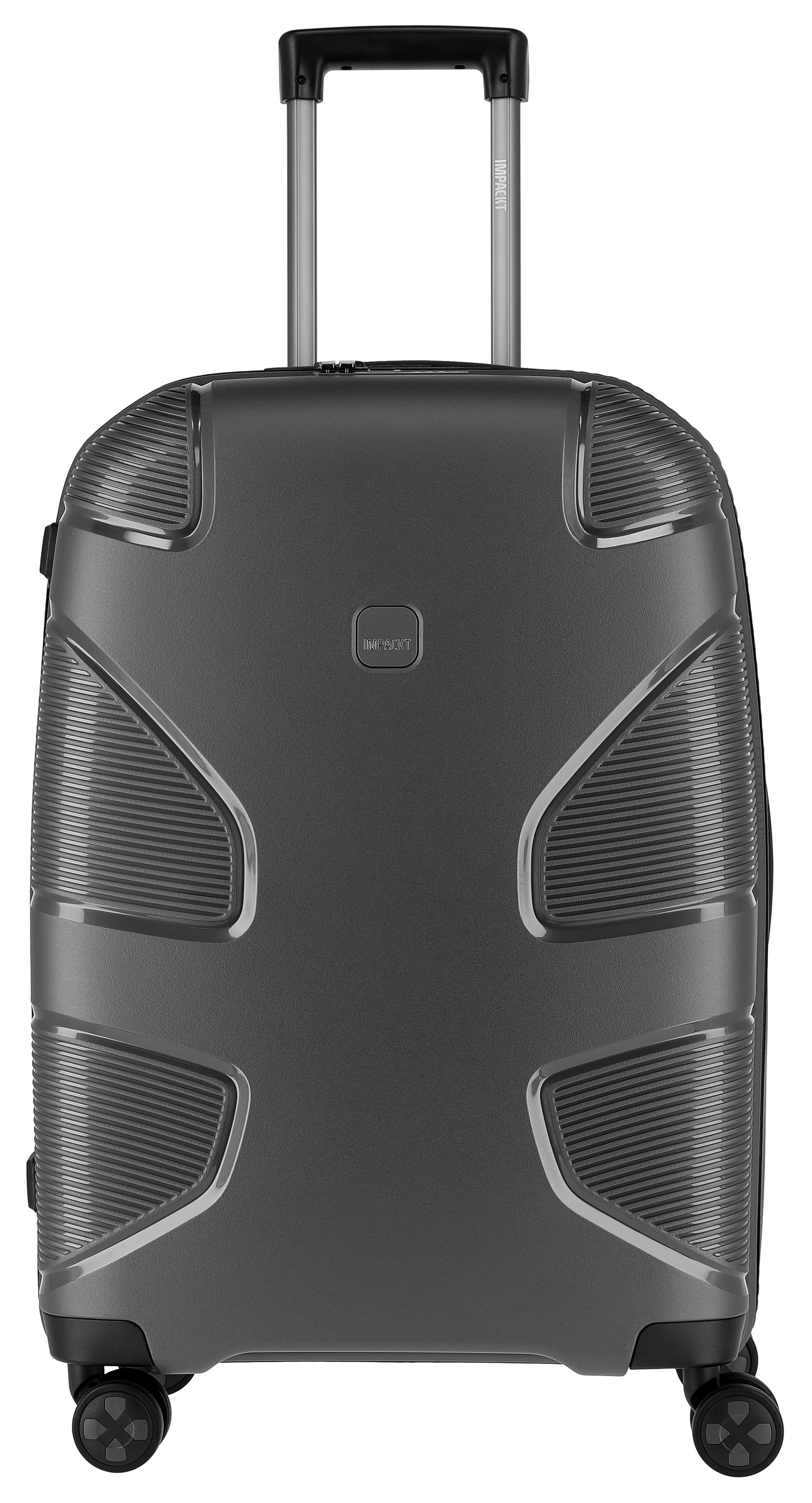 IMPACKT "IP1, verschiedene Größen und Farben" 73 l 4 Rollen Hartschalen-Koffer vegan Koffer Reisegepäck USB-Port TSA Zahlenschloss