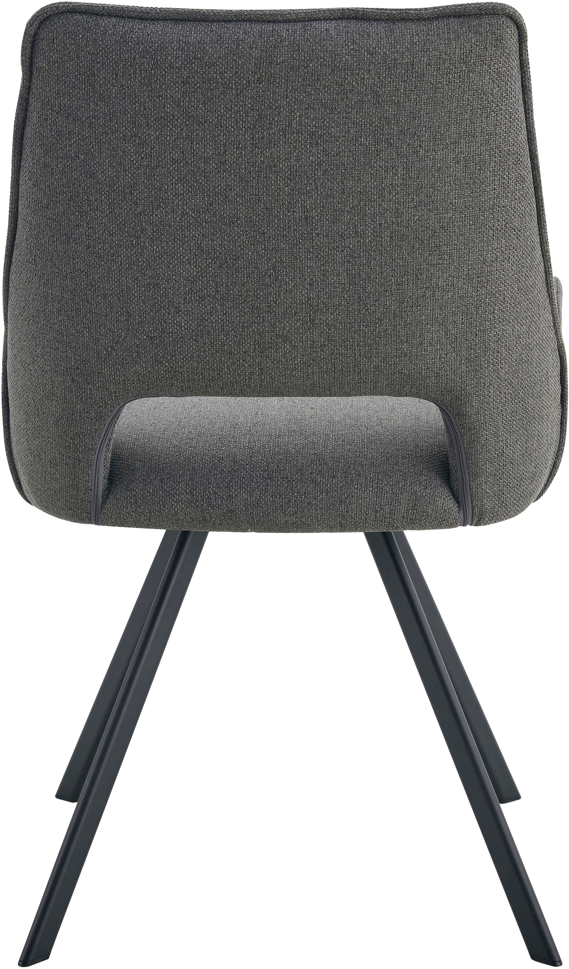 Home affaire Esszimmerstuhl »AIRDRIE, 2er Set, mit Metallgestell in matt schwarz« (Set) 2 Stk.in verschiedenen Farben, Belsatbarkeit pro Stuhl 120 kg