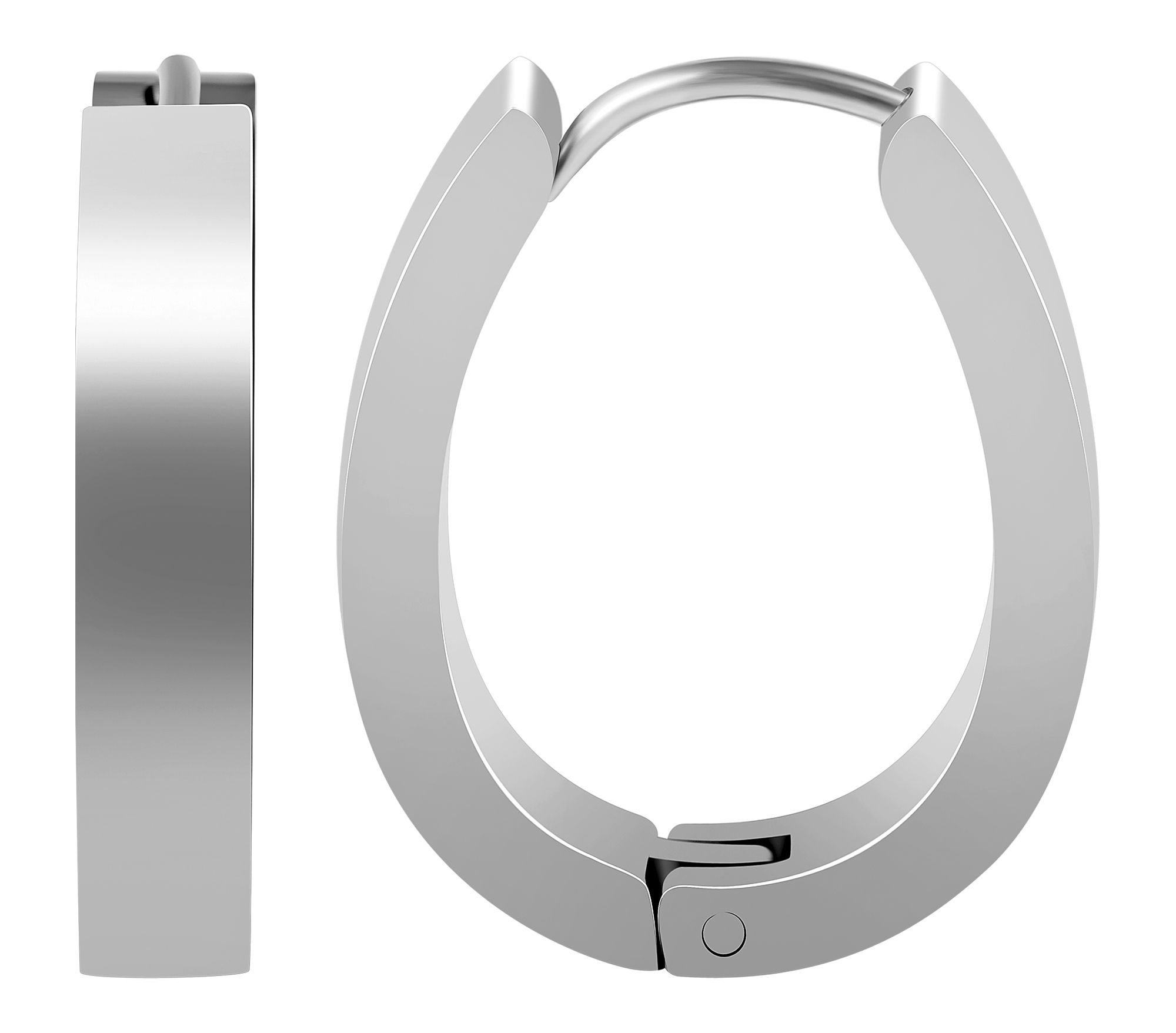 Adelia's Hoop Earrings Silver 2