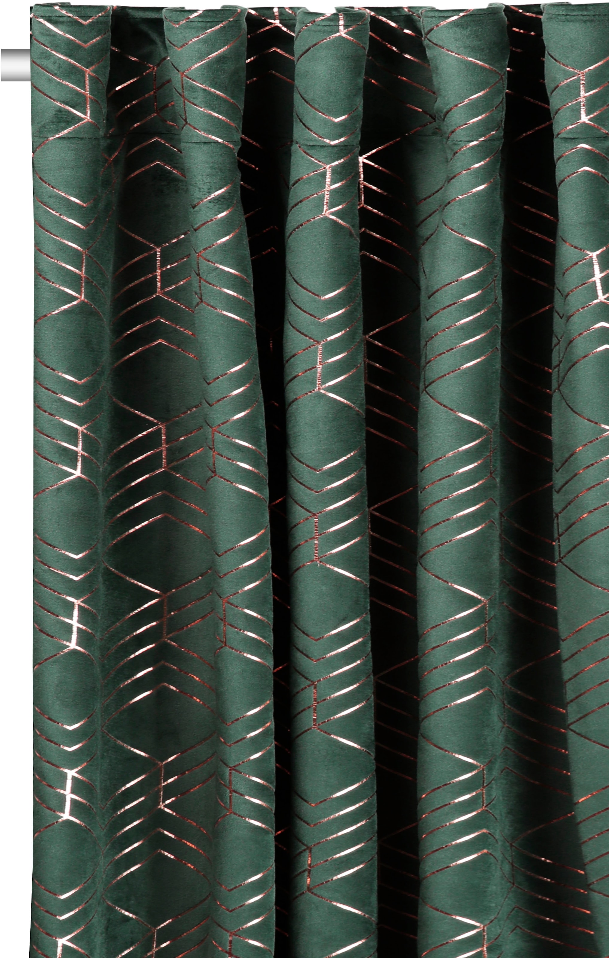 my home Vorhang »Velvet Foil«, (2 St.), Samt