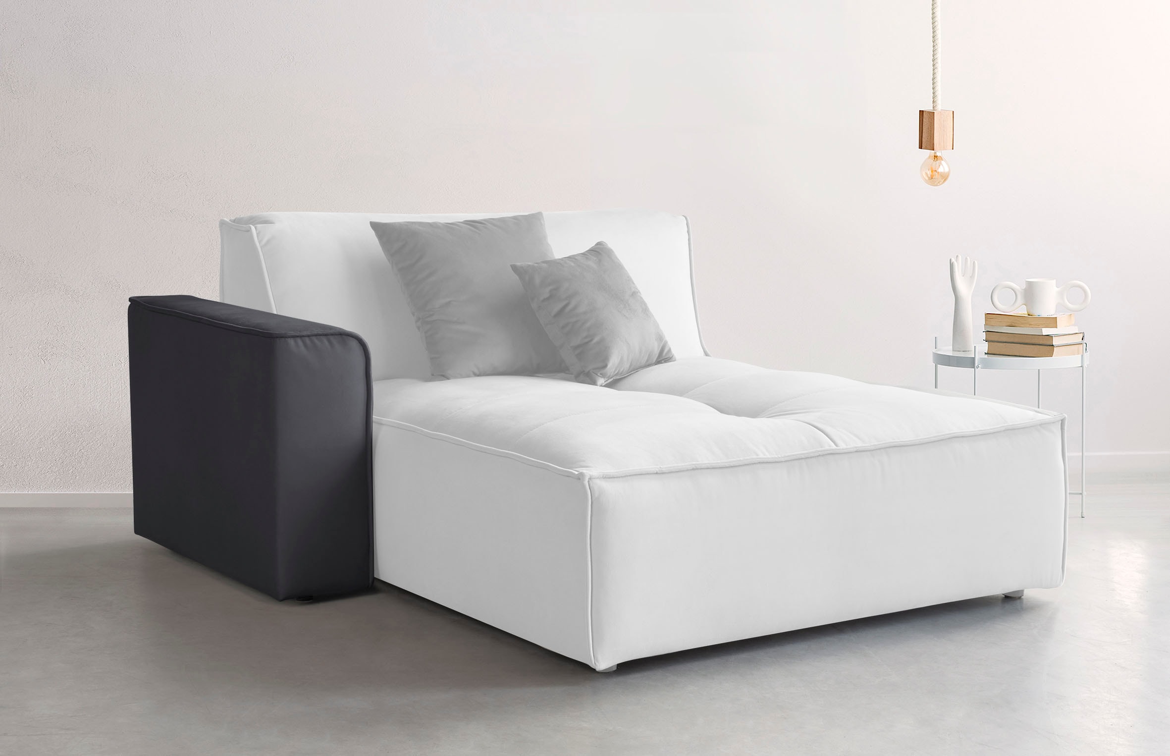 RAUM.ID Sofaelement "Monolid", Armlehne, Bezug in Teddy-Optik günstig online kaufen