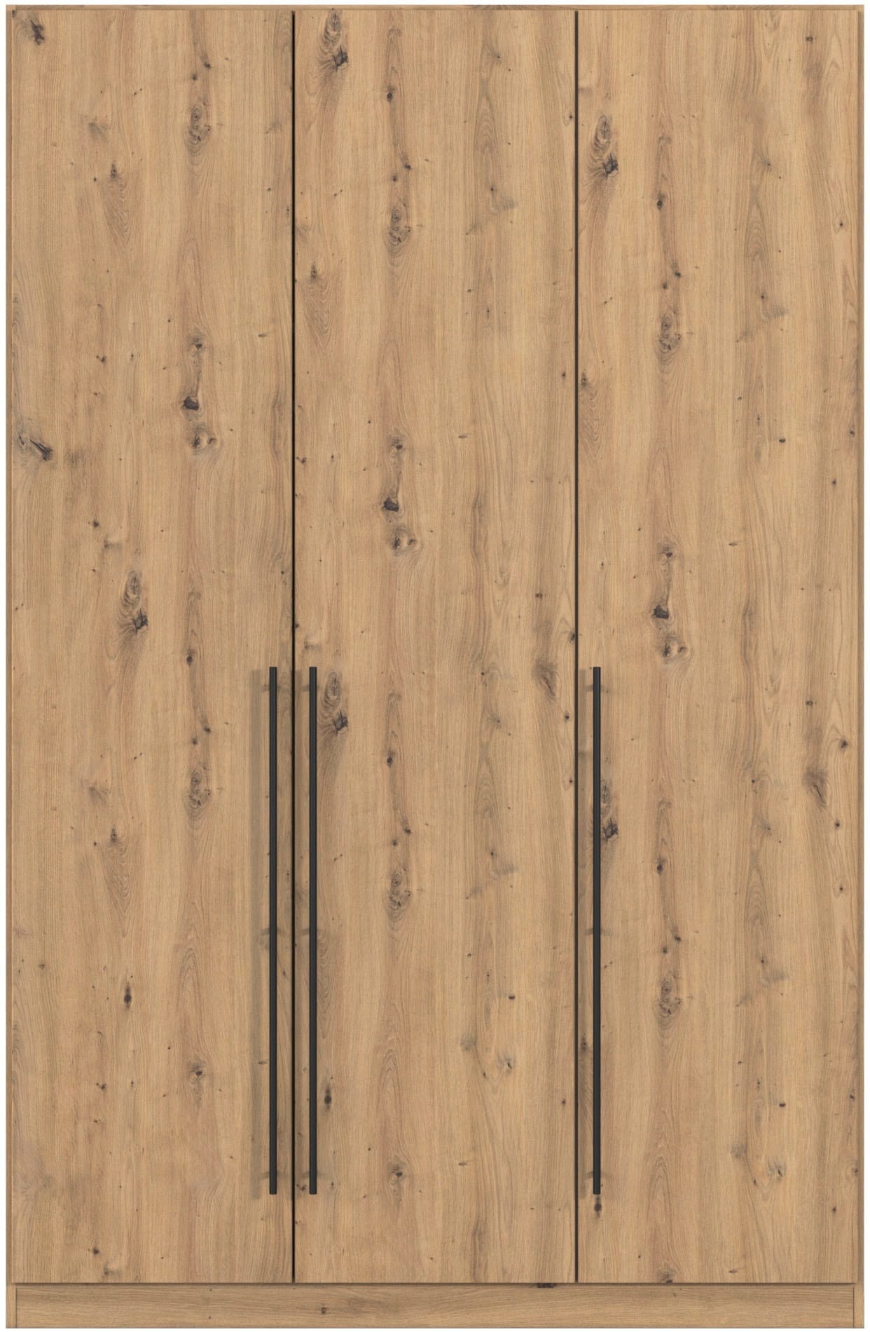 rauch Kleiderschrank, (in 3 verschiedenen Ausstattungen BASIC/CLASSIC/PREMIUM), mit hochwertigen Stangengriffen in Schwarz aus Metall MADE IN GERMANY