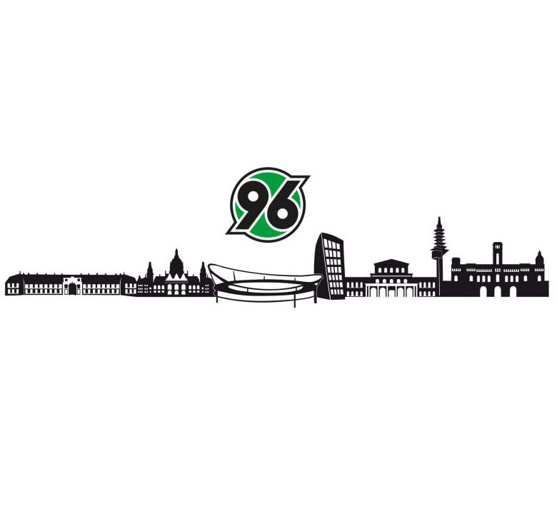 Wall-Art Wandtattoo »Fußball Hannover 96 Skylin...