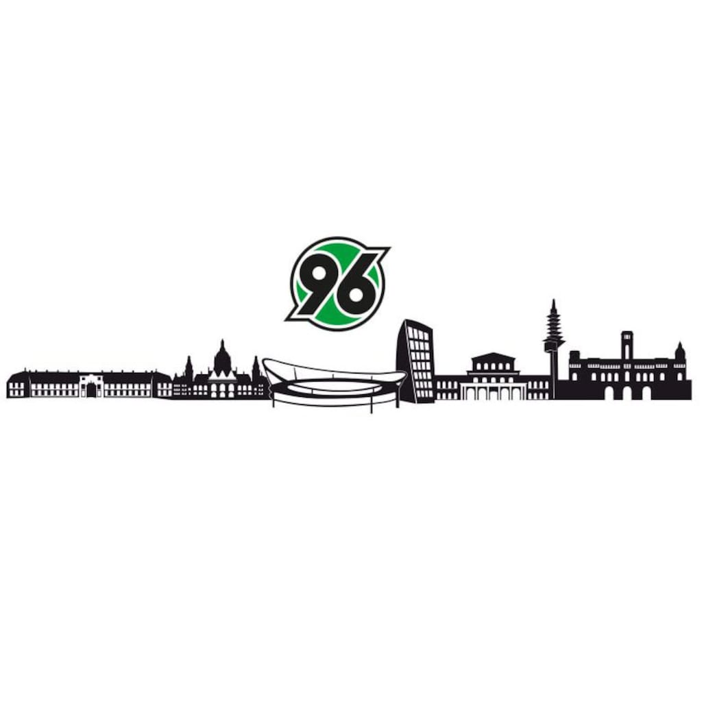 Wall-Art Wandtattoo »Fußball Hannover 96 Skyline + Logo«, (Set)