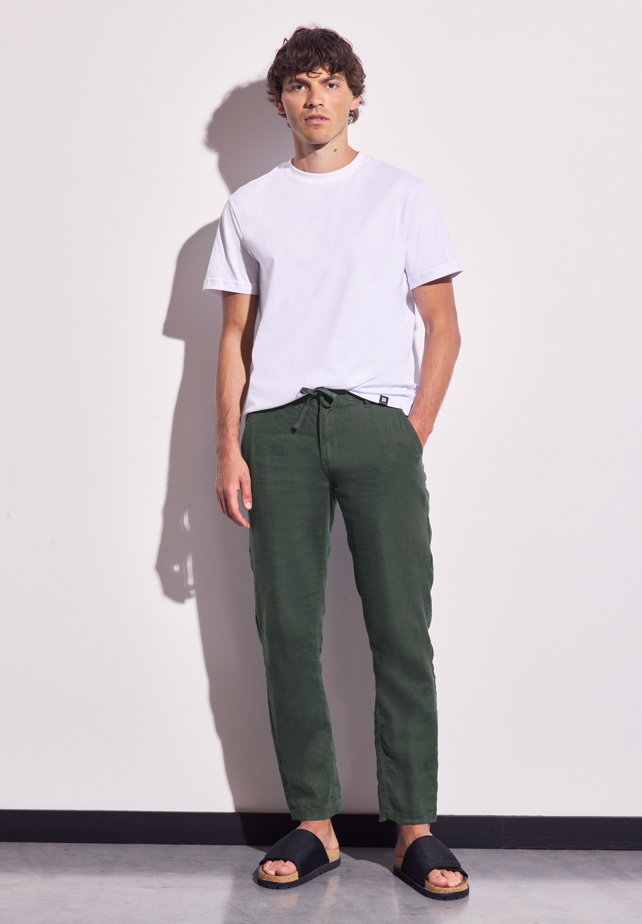 STREET ONE MEN Chinohose, Elastikbund mit Tunnelzug