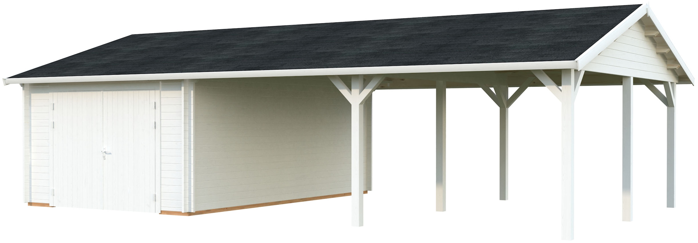 Palmako Garage "Roger, mit Holztor" BxTxH: 1006x619x316 cm