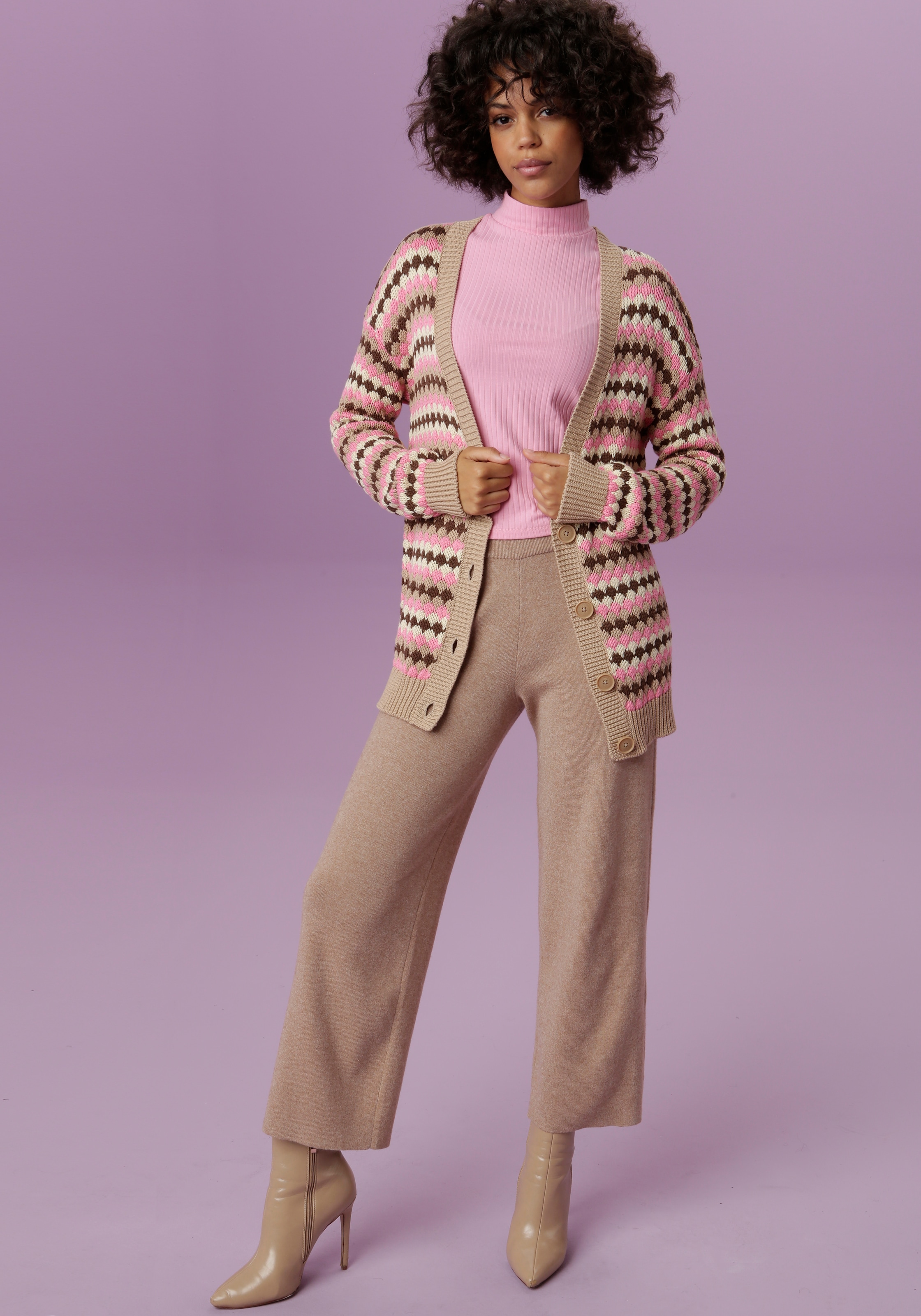trendiger BAUR Aniston in Culotte-Form CASUAL für kaufen Strickhose, |