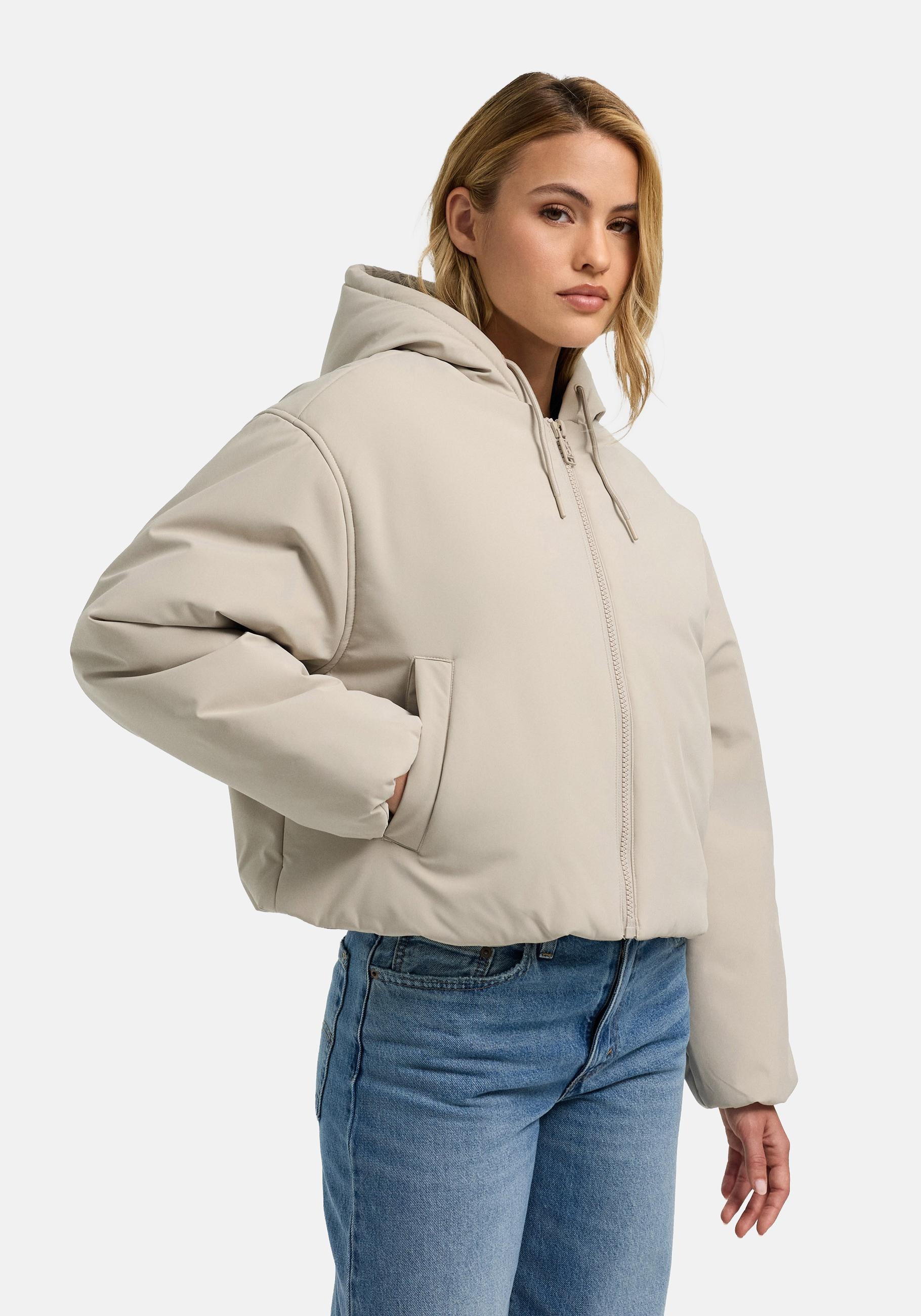 Navahoo Winterjacke "Biscuitaa 14" mit Kapuze Kurze warme Damenjacke